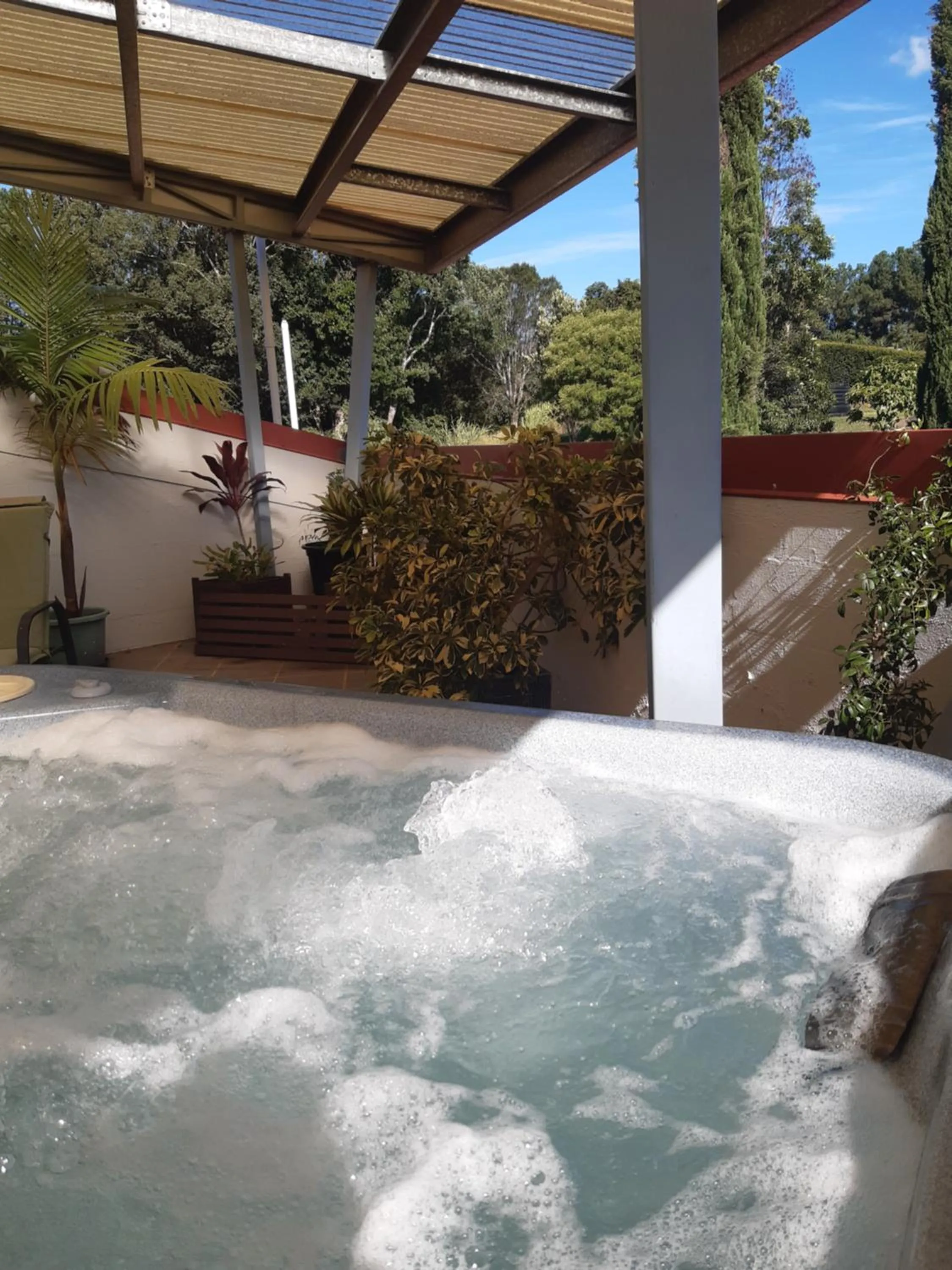 Hot Tub in A view of Mount Warning