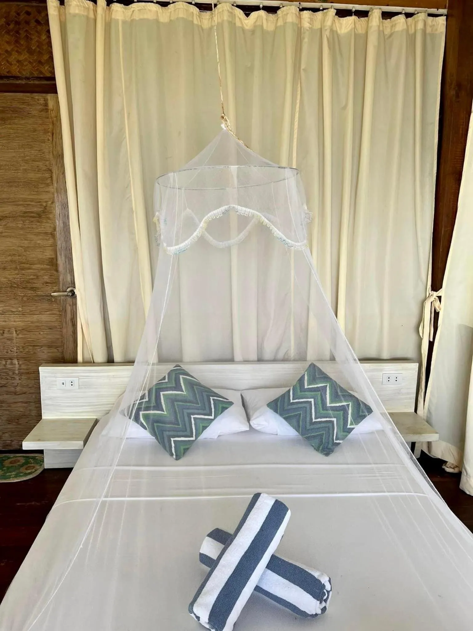 Bed in Tuburan Cove Beach Resort