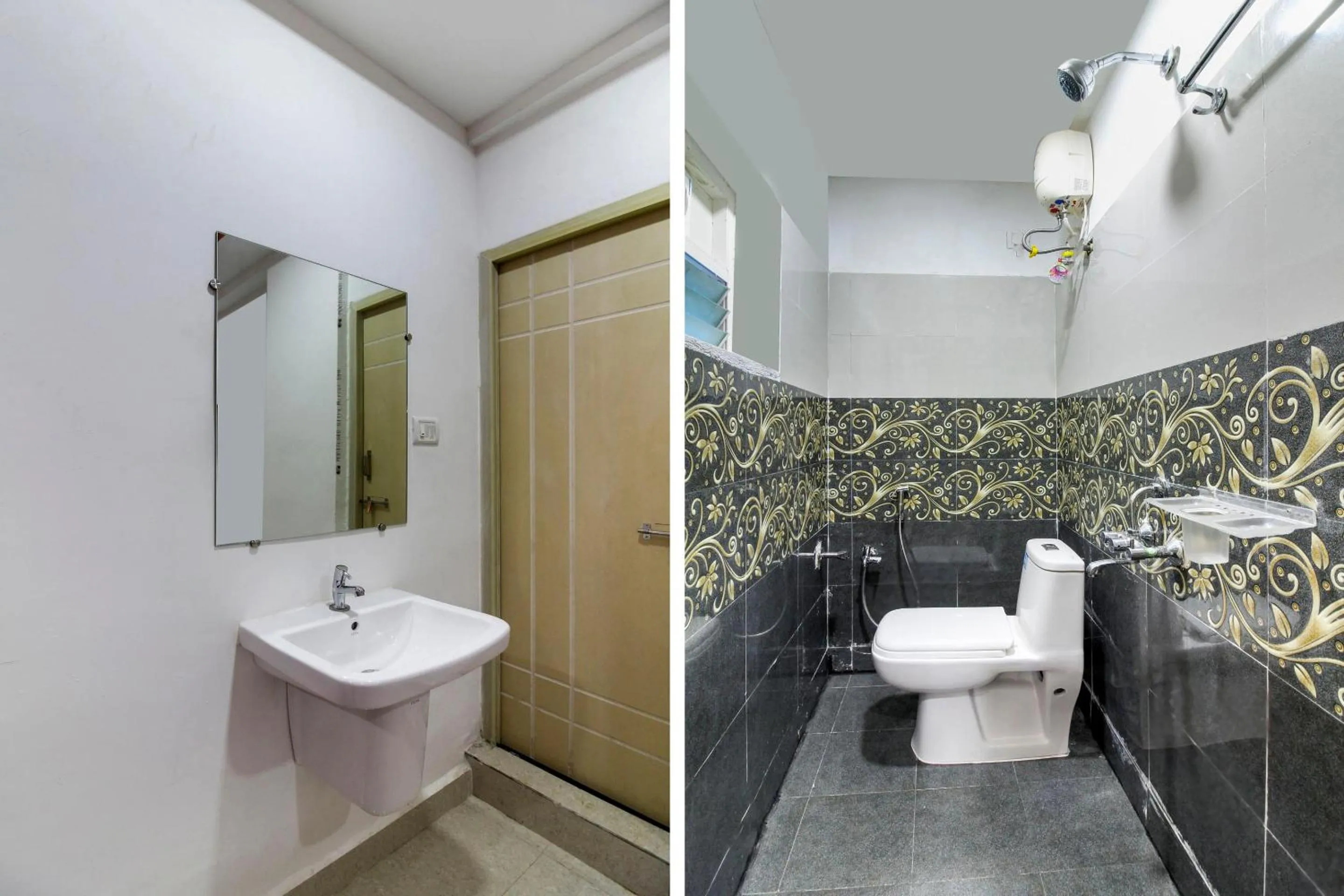 Bathroom in Super Hotel O New Cyber Grand Madhapur