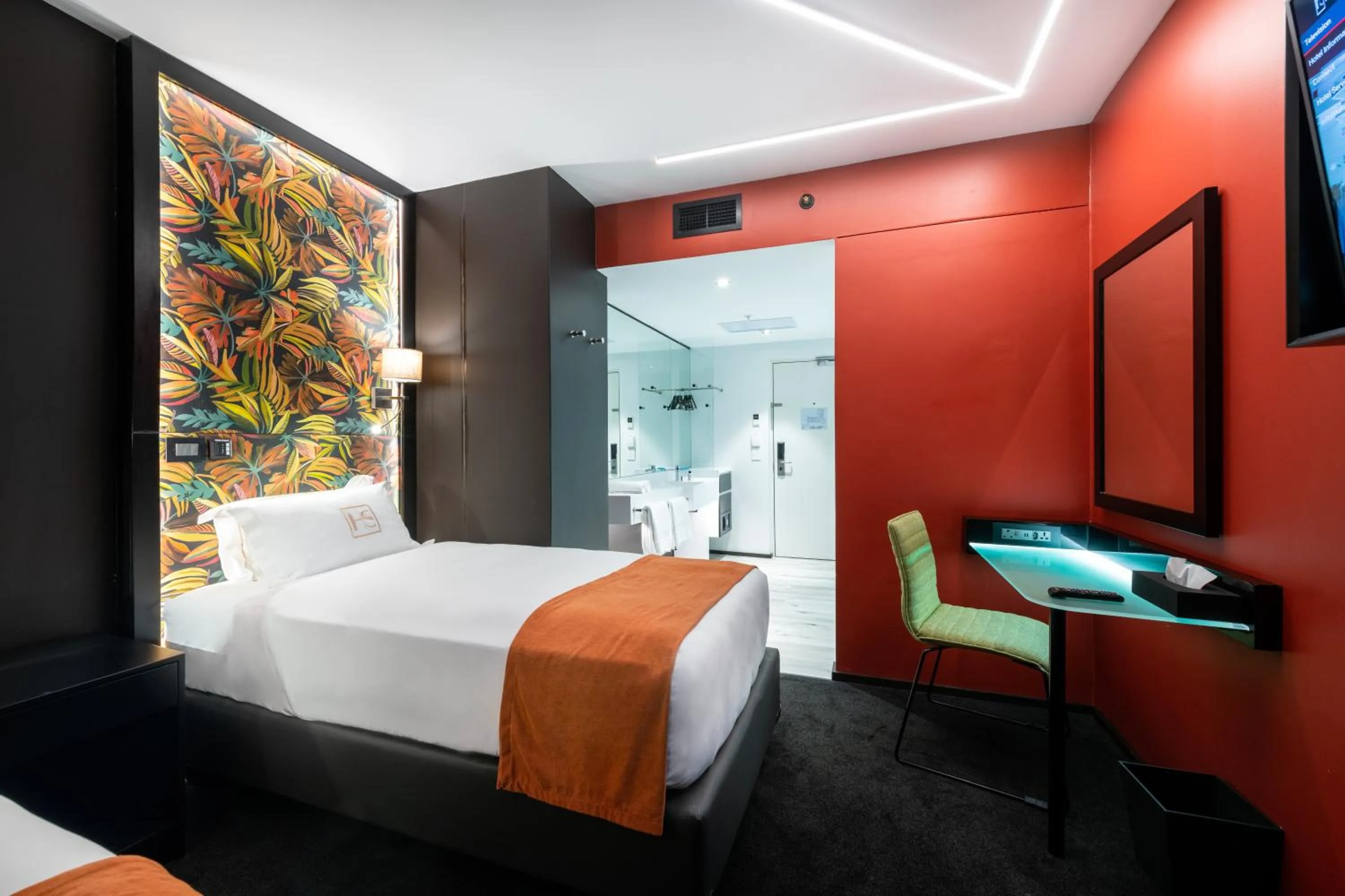 Bed in Hotel Sky Sandton