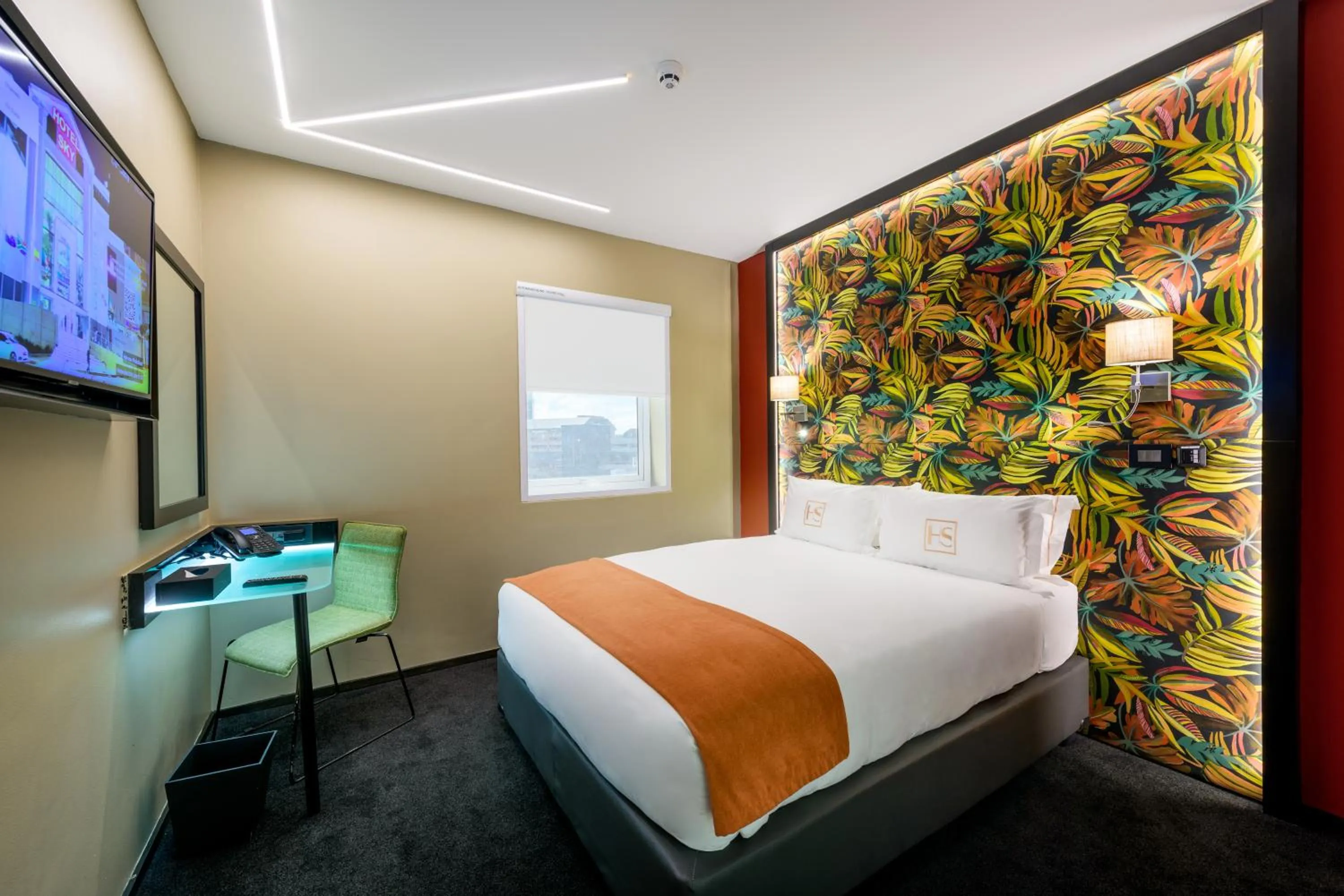 Bed in Hotel Sky Sandton