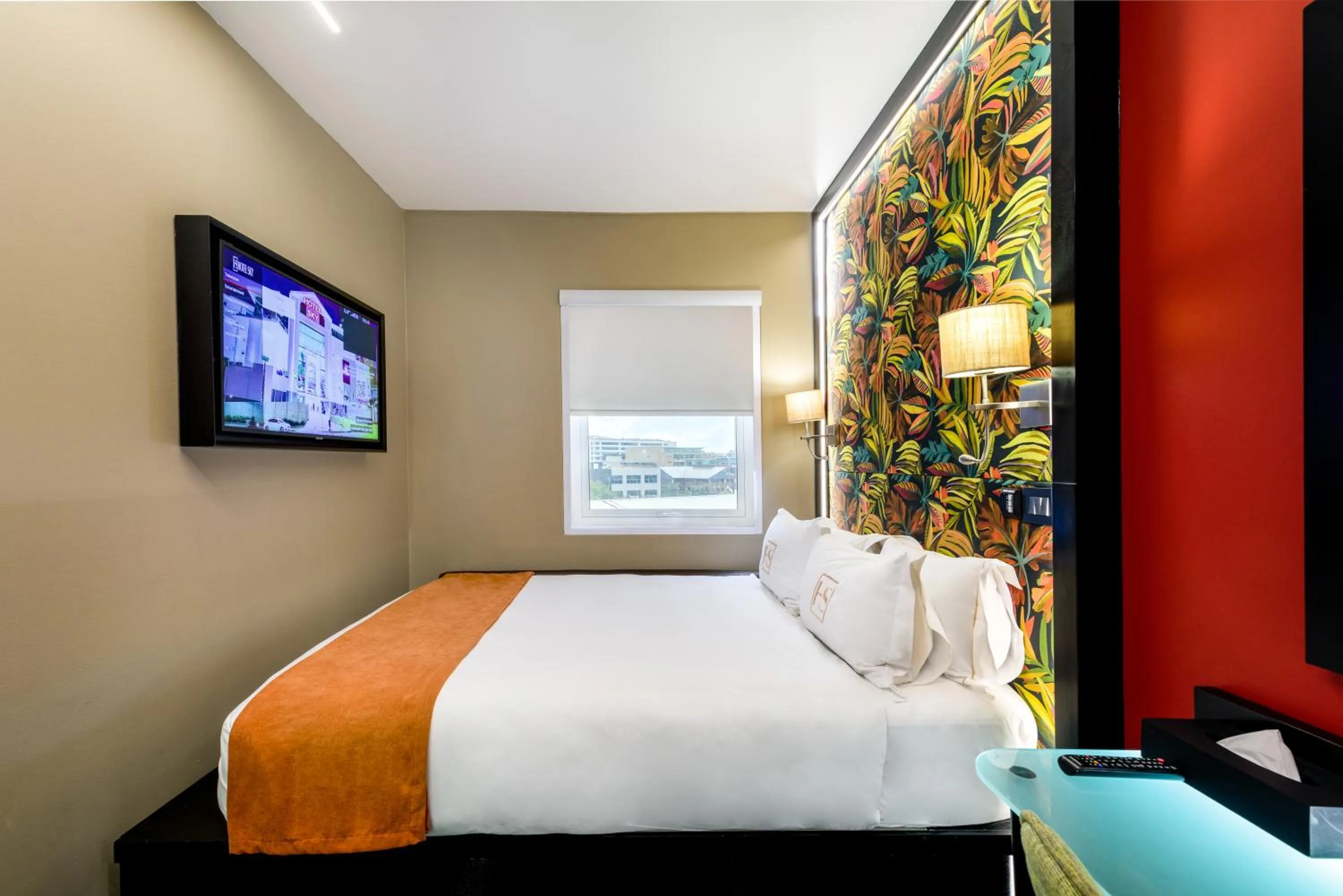 Bed in Hotel Sky Sandton