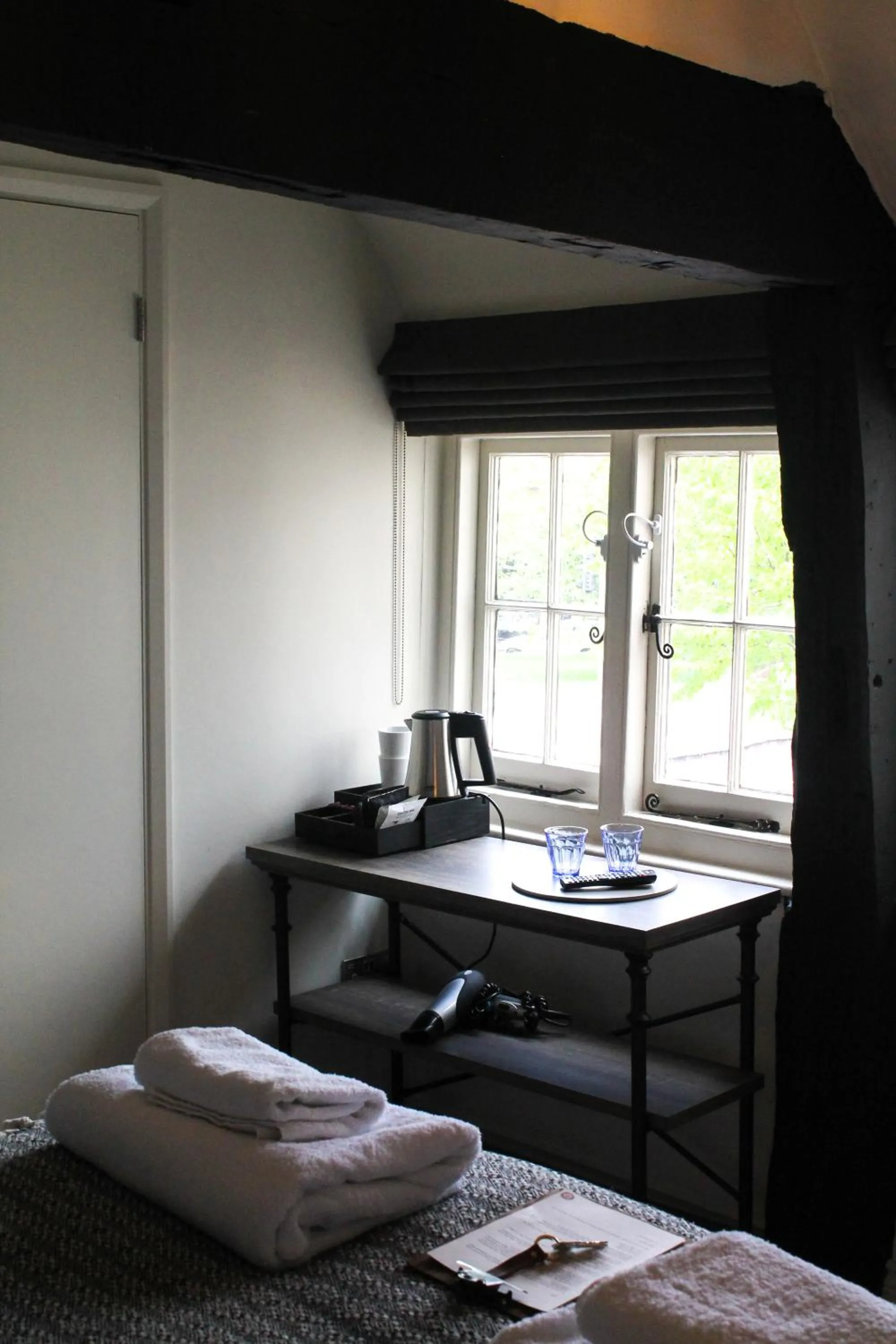 View (from property/room), Bed in The Swan at Forest Row