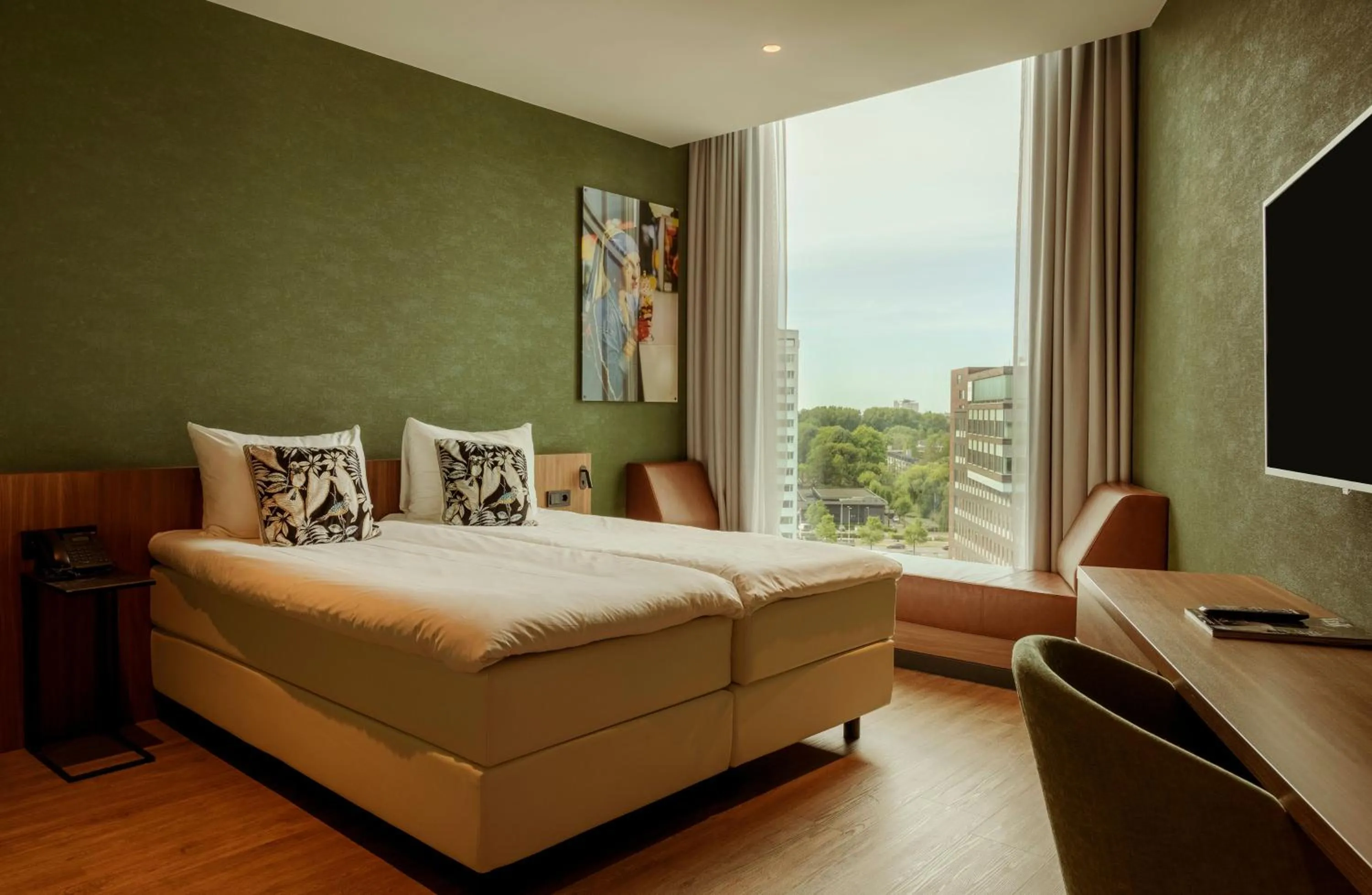 Bed in Van der Valk Hotel Amsterdam Zuidas-Rai