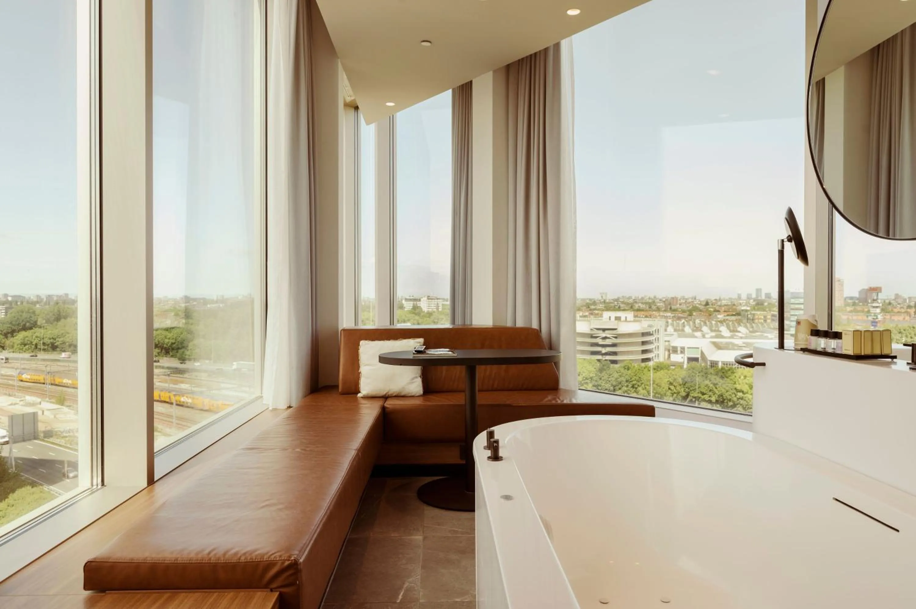 View (from property/room), Bed in Van der Valk Hotel Amsterdam Zuidas-Rai