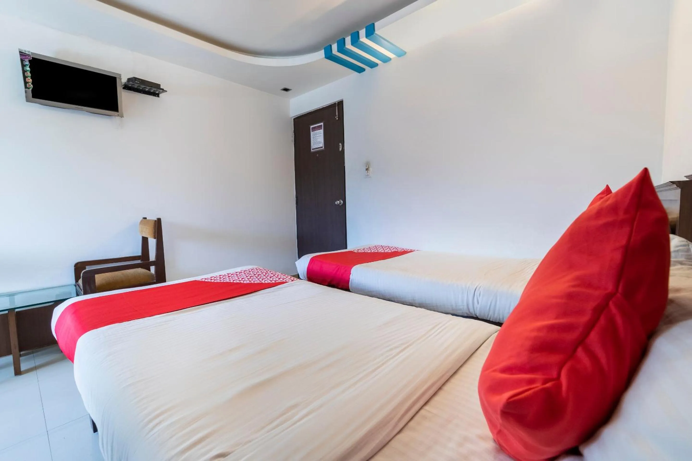 Bedroom, Bed in Hotel O The Red Velvet Opposite Novel Office Marathahalli Bridge