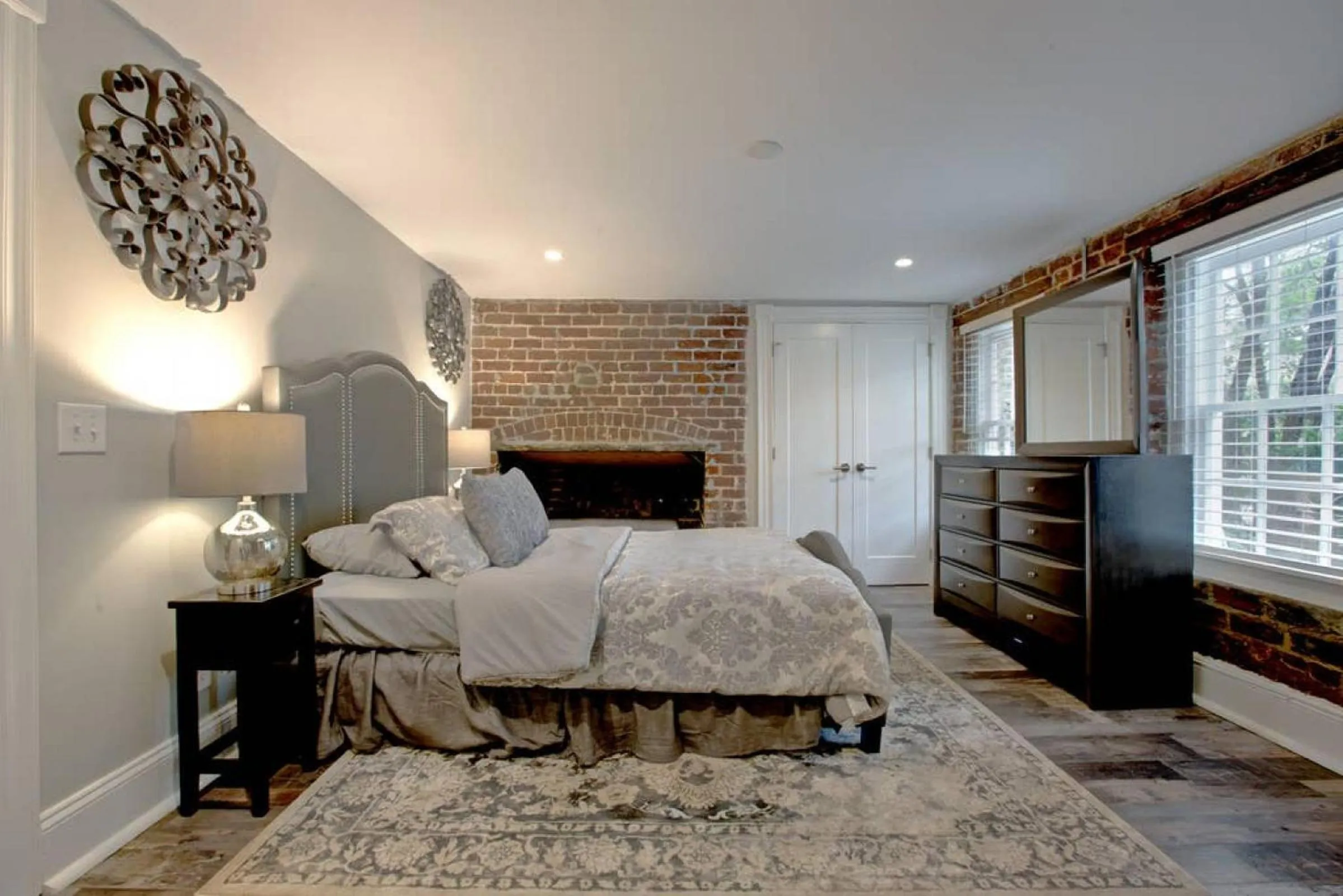 Bedroom, Bed in Sophisticated Historic Remodeled 9 bedroom Home