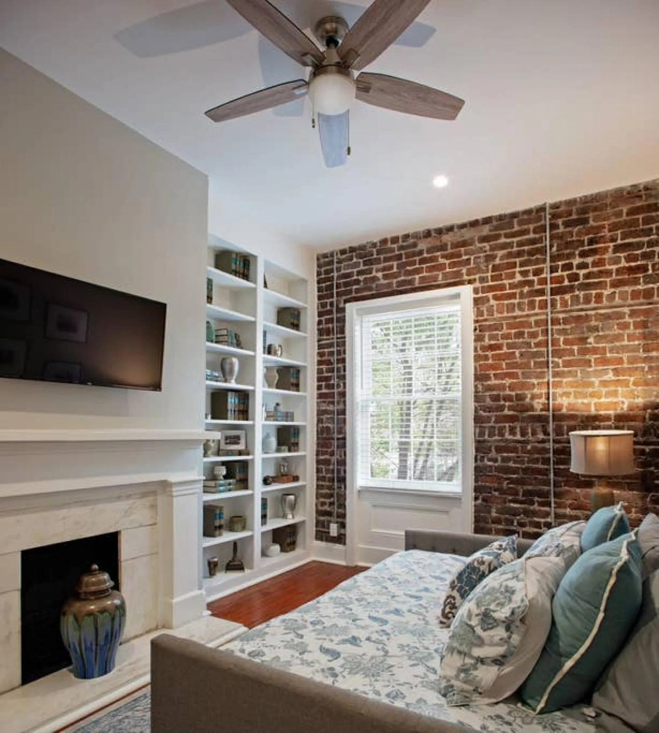 Bedroom, Bed in Sophisticated Historic Remodeled 9 bedroom Home