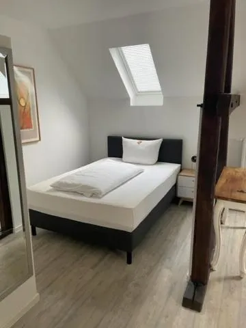 Bed in Dieckmann's Hotel