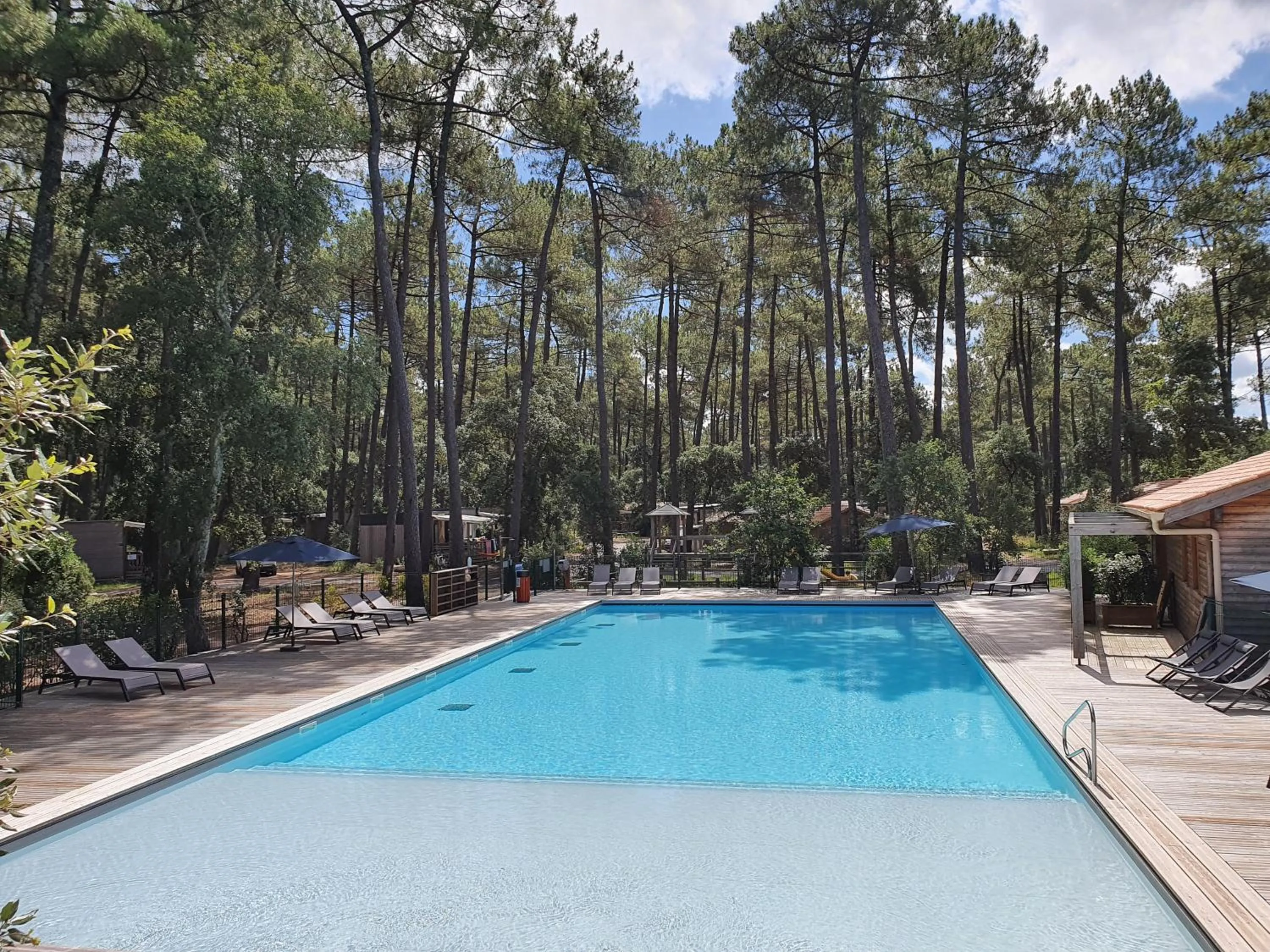 Pool view in Airial du Seignanx