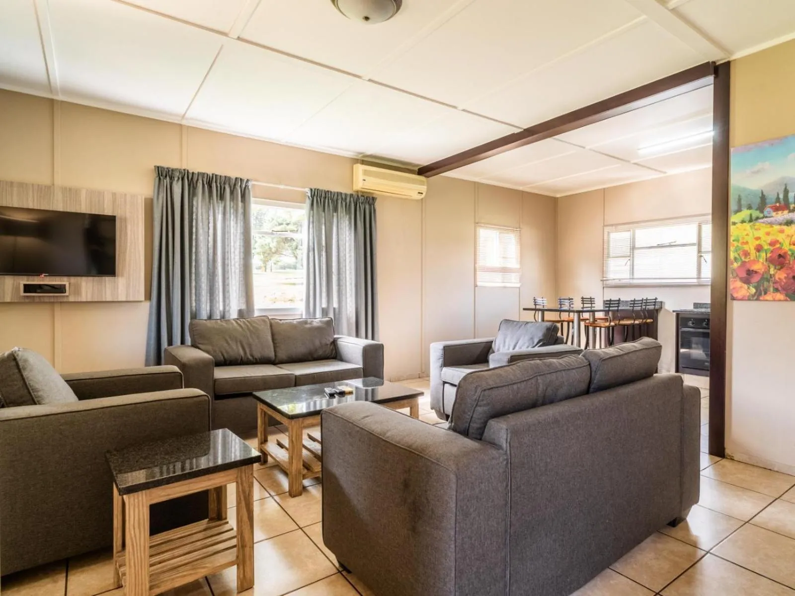 Seating area in ATKV Drakensville