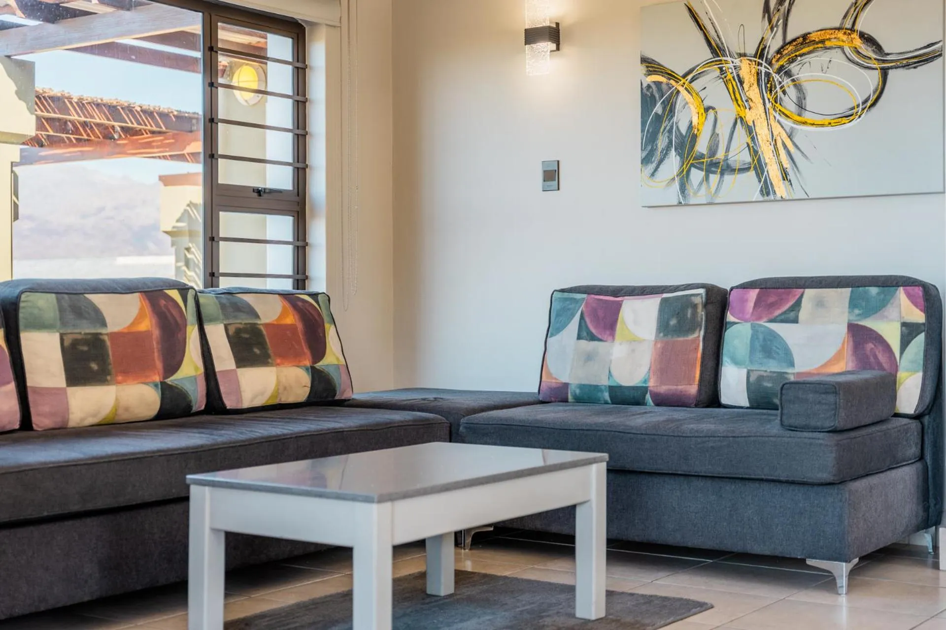 Seating area in ATKV Goudini Spa