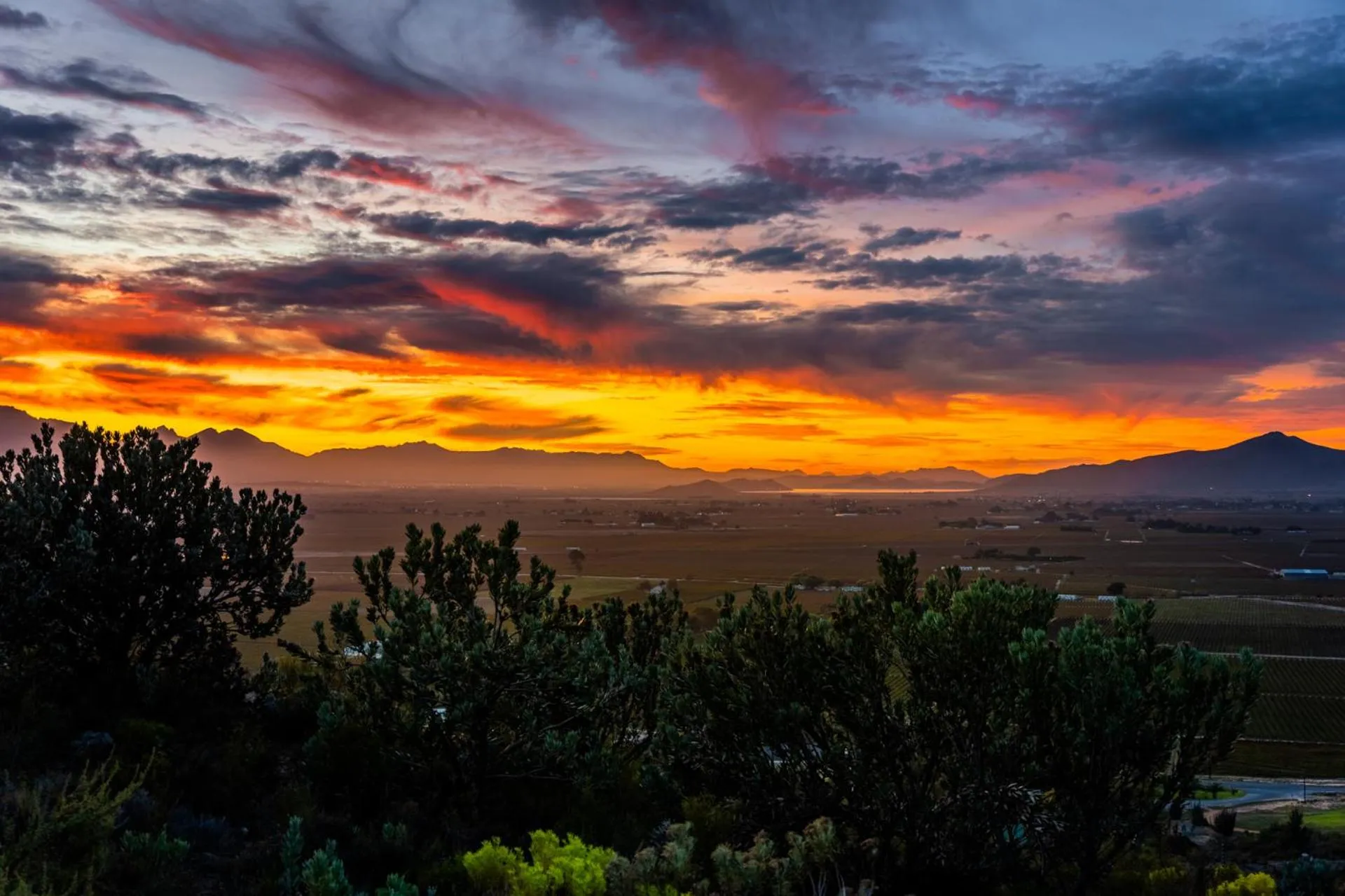 Sunset in ATKV Goudini Spa