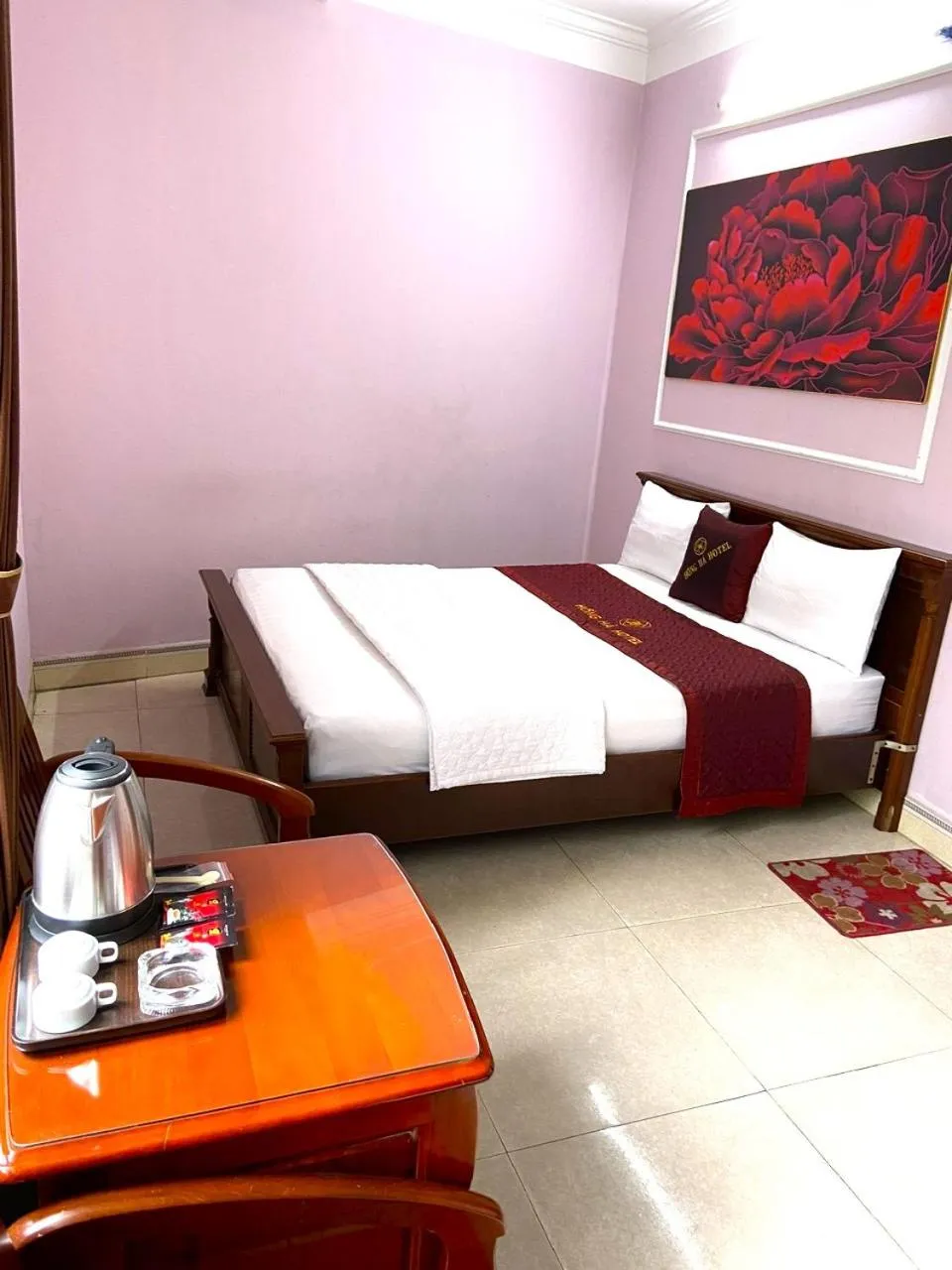 Bed in Hong Ha Airport Hotel