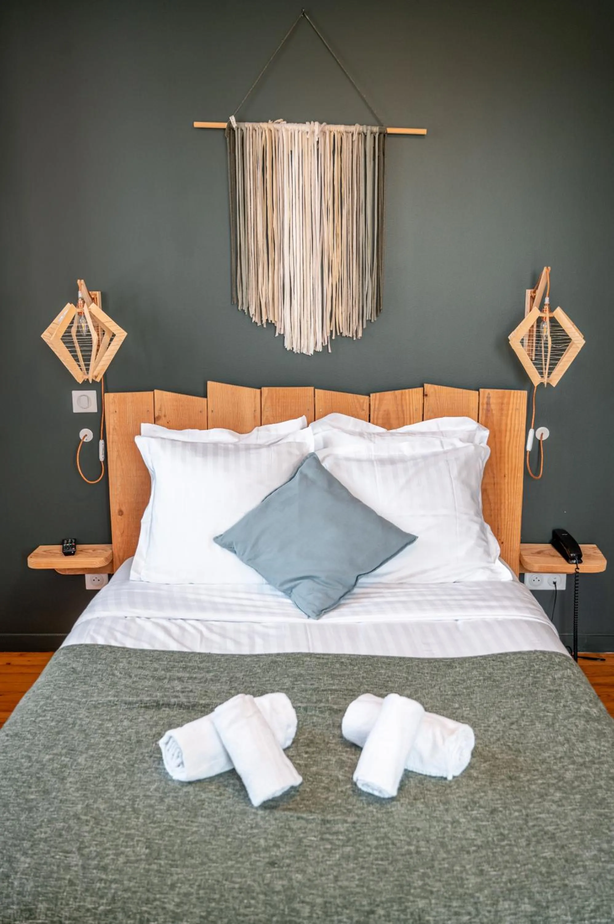 Bed in Auberge Koskenia