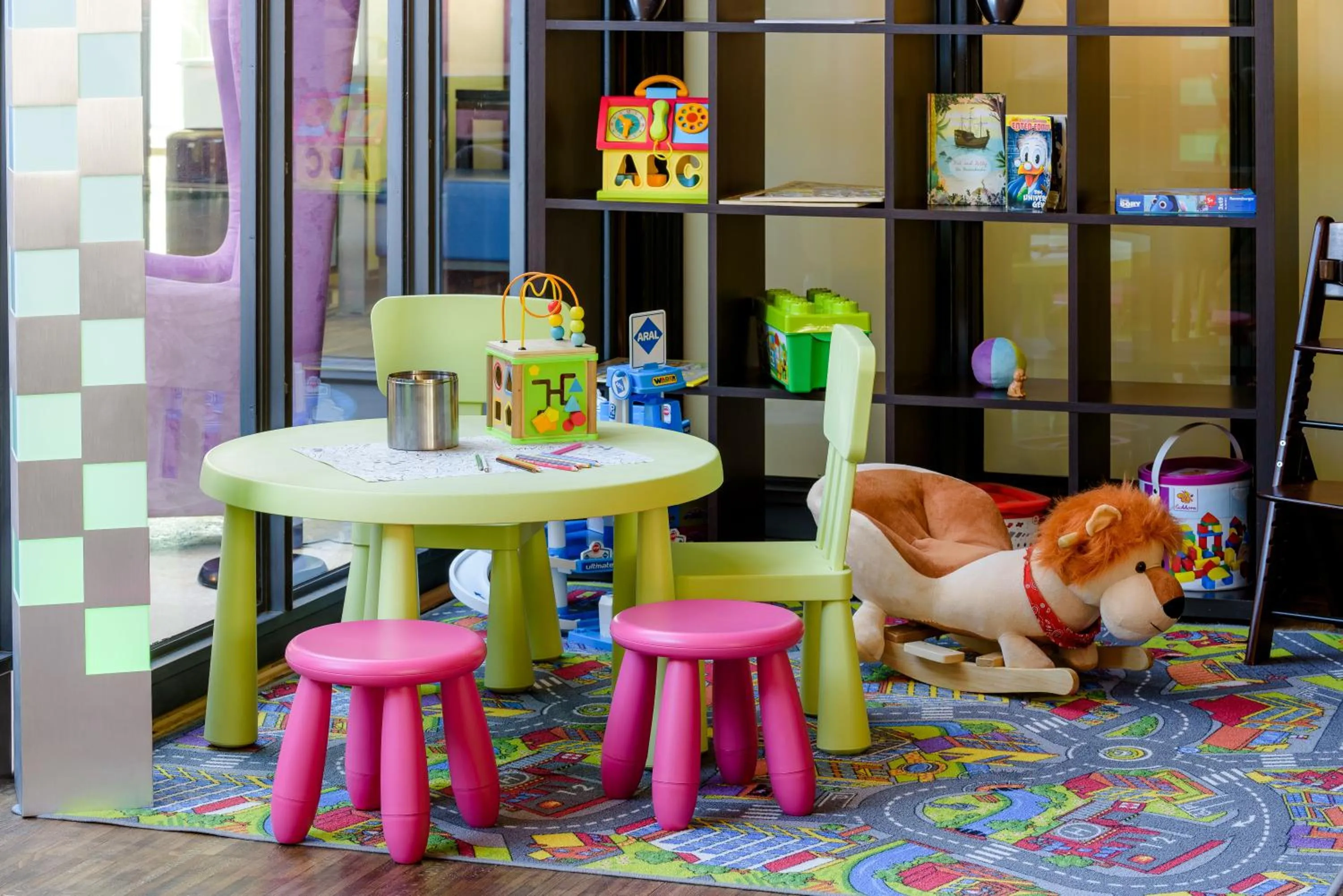 Children play ground in ibis Styles Leipzig