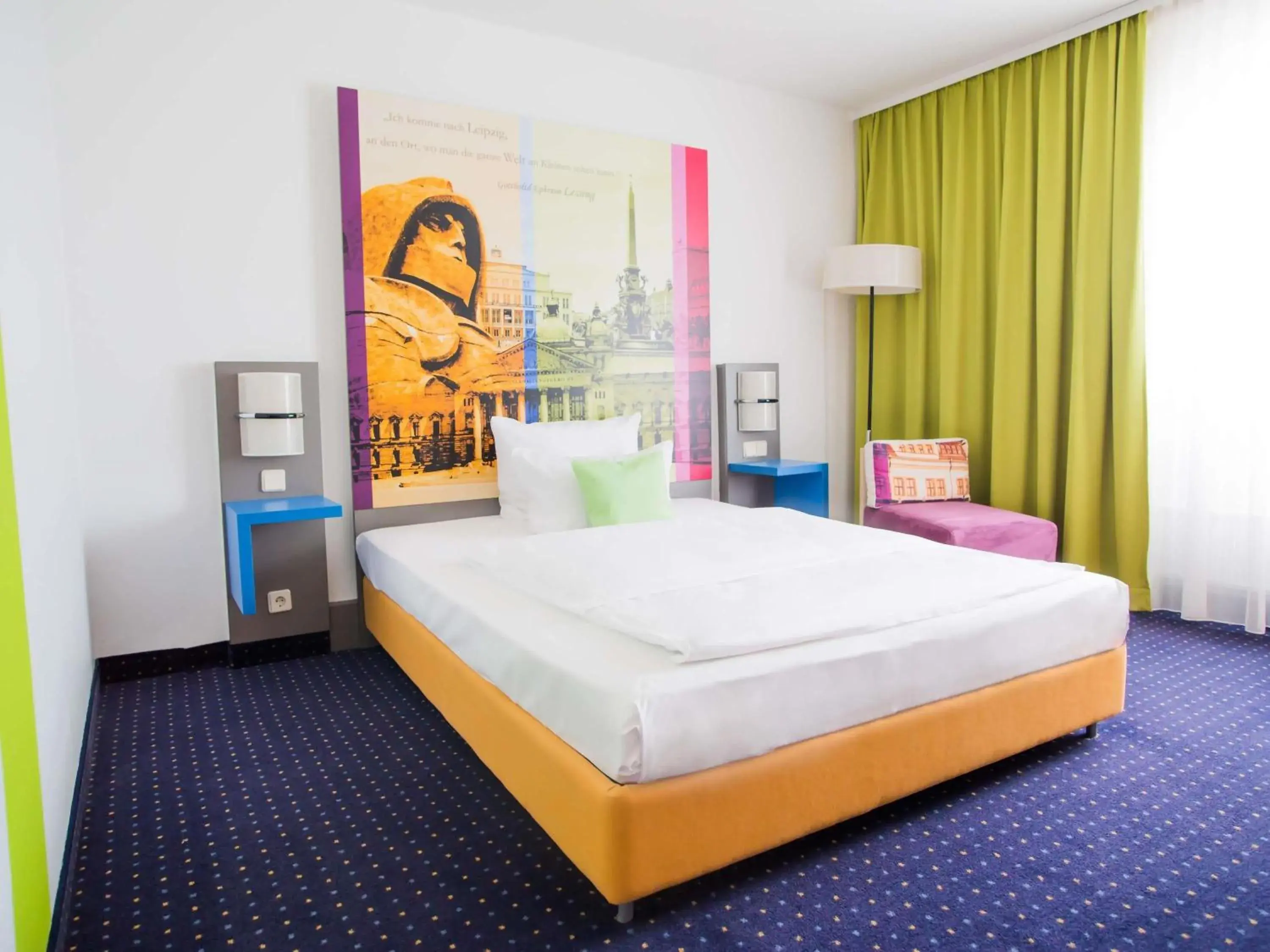 Bedroom, Bed in ibis Styles Leipzig Bedroom, Bed in ibis Styles Leipzig