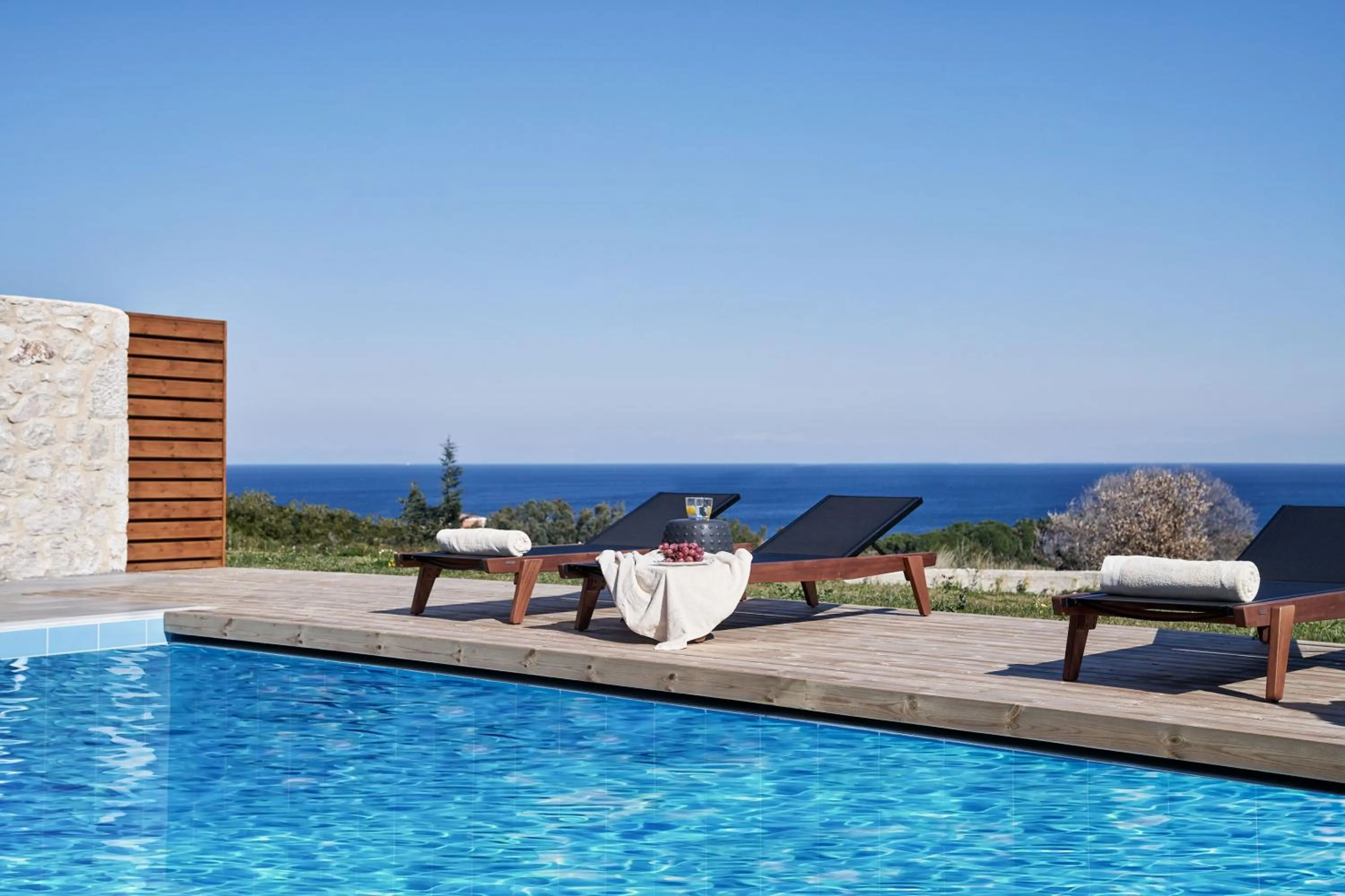 Pool view in Anar Villas Rhodes