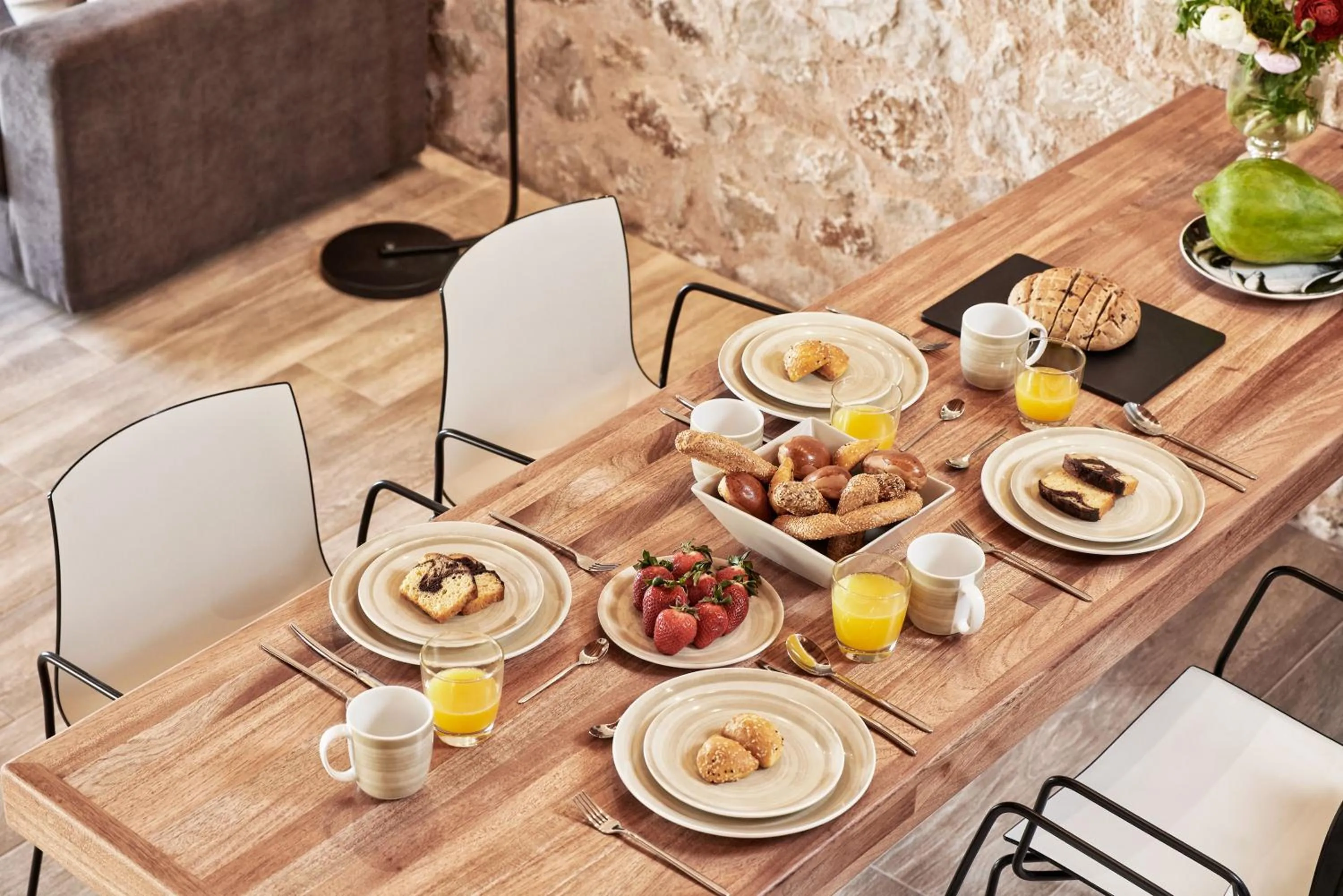 Food and drinks in Anar Villas Rhodes