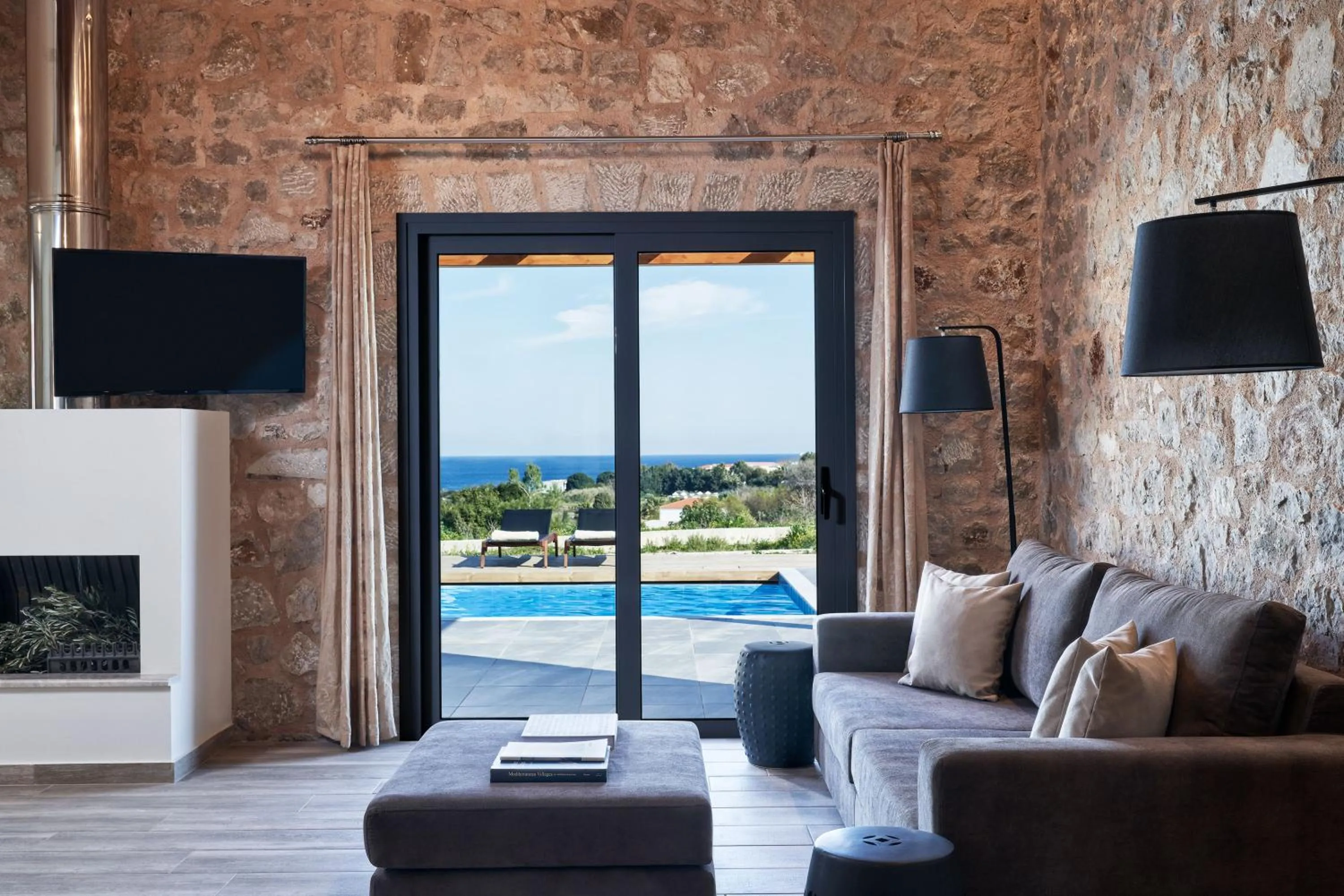 Living room in Anar Villas Rhodes