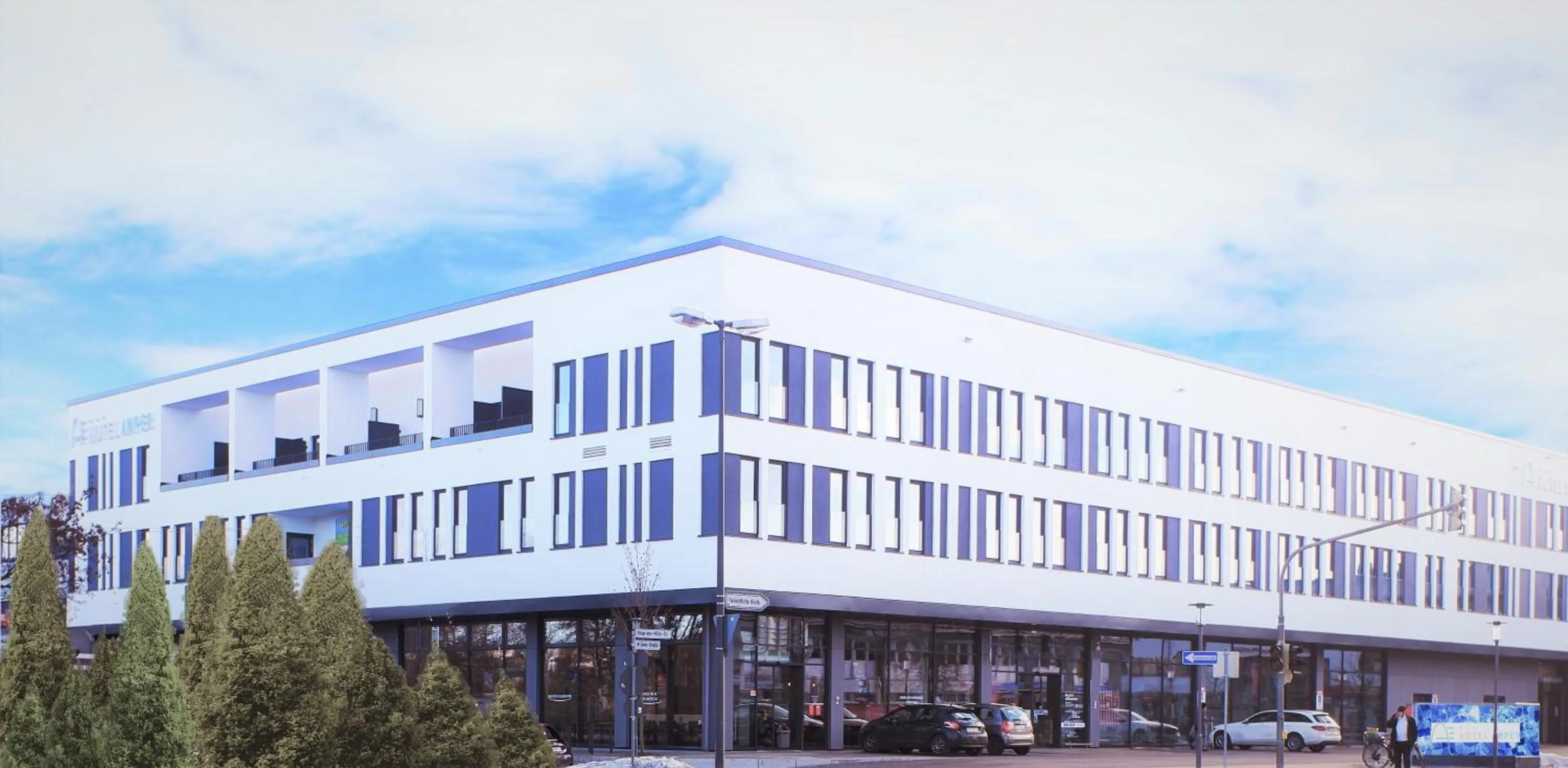 Property building in Hotel Amper