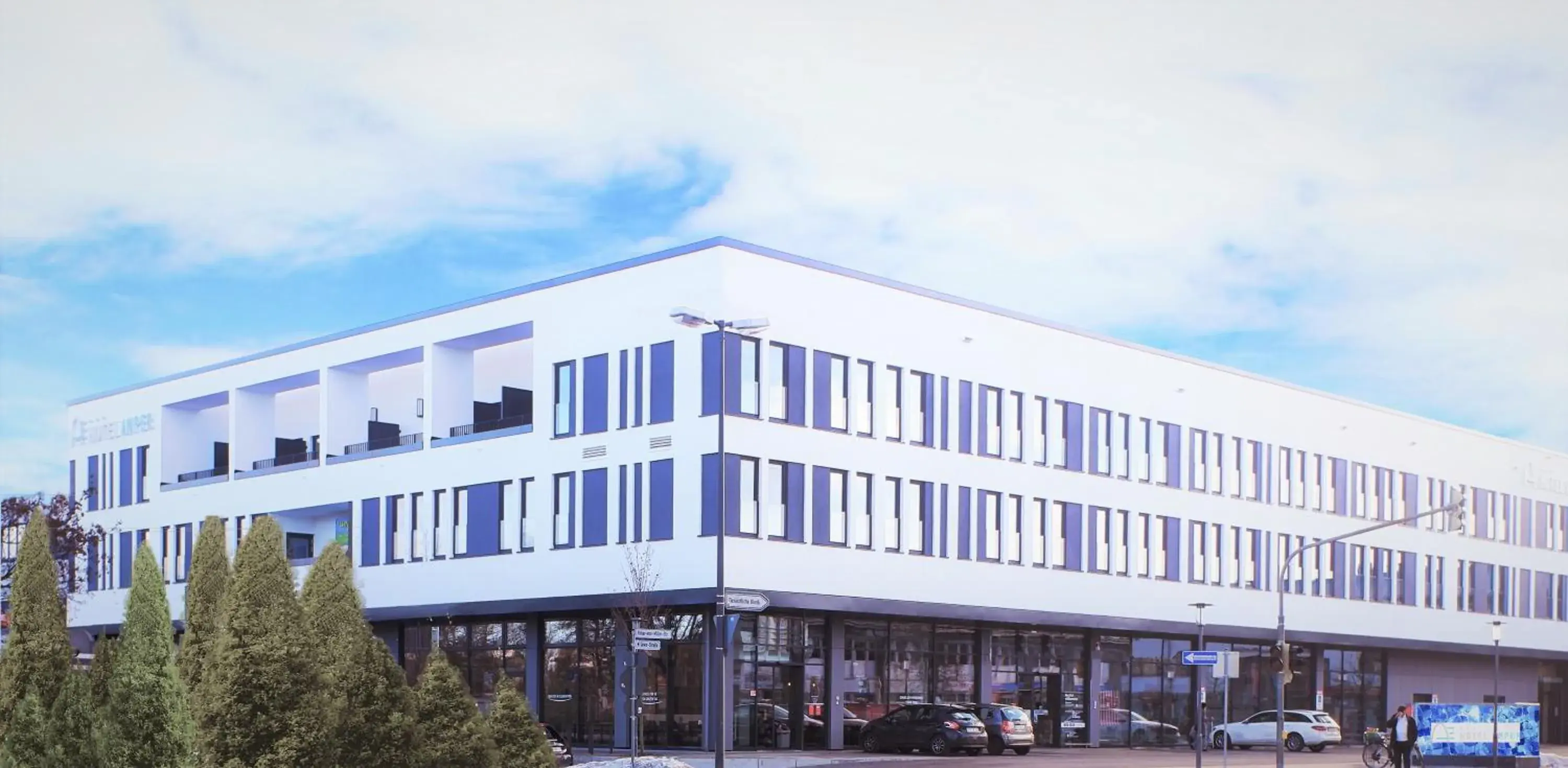 Property building in Hotel Amper Property building in Hotel Amper