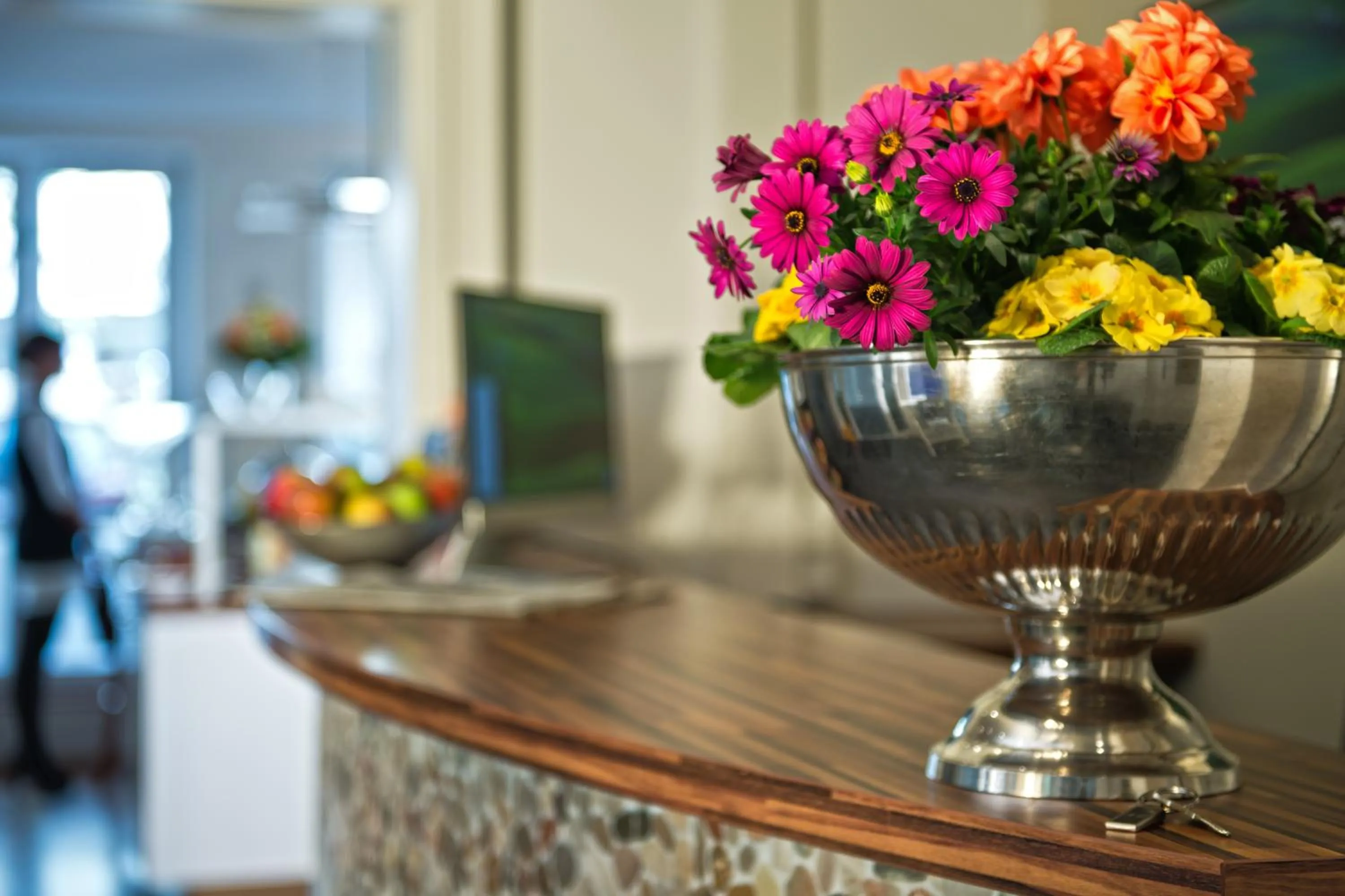 Lobby or reception in Town Hotel Wiesbaden - kleines Privathotel in Bestlage