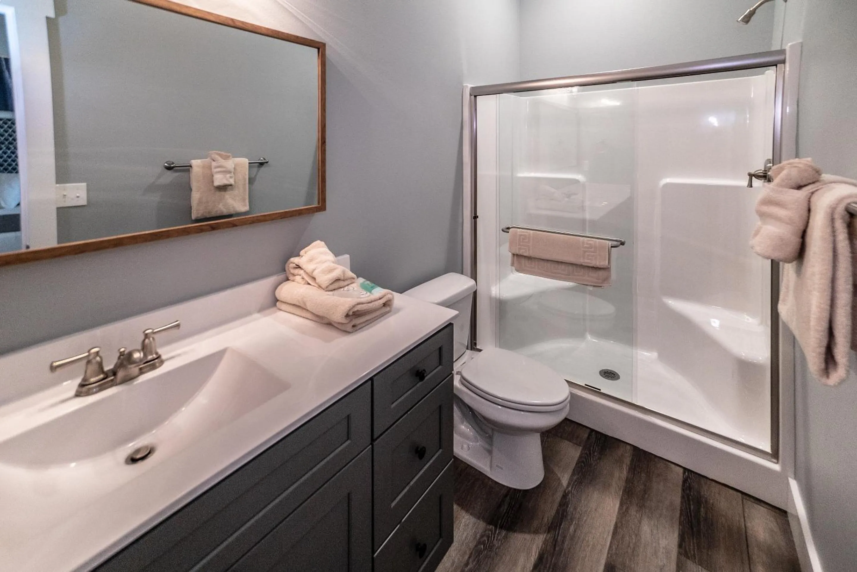 Bathroom in Reunion Lodges at Thousand Hills