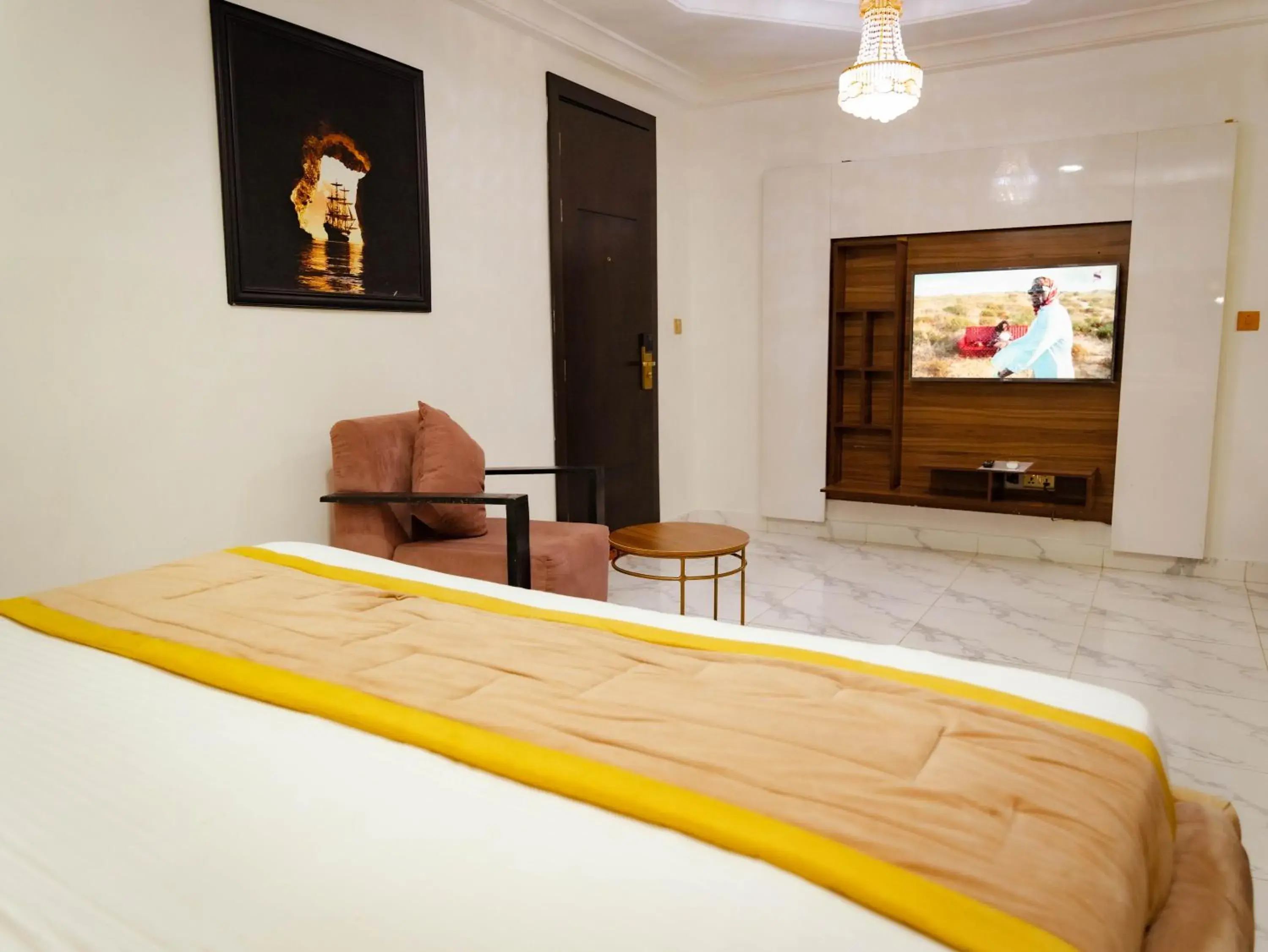 TV and multimedia, Bed in 247 Luxury Hotel TV and multimedia, Bed in 247 Luxury Hotel