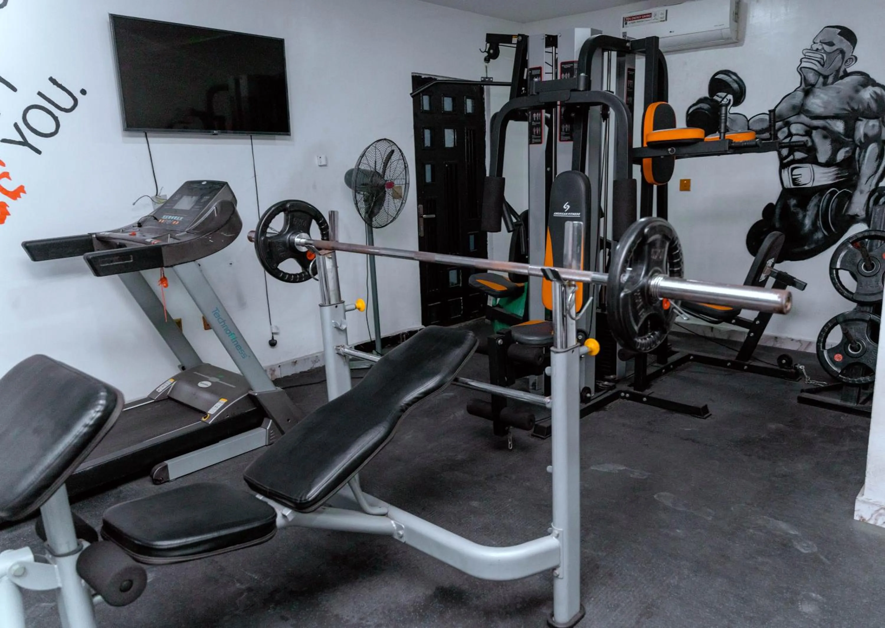 Fitness centre/facilities in 247 Luxury Hotel