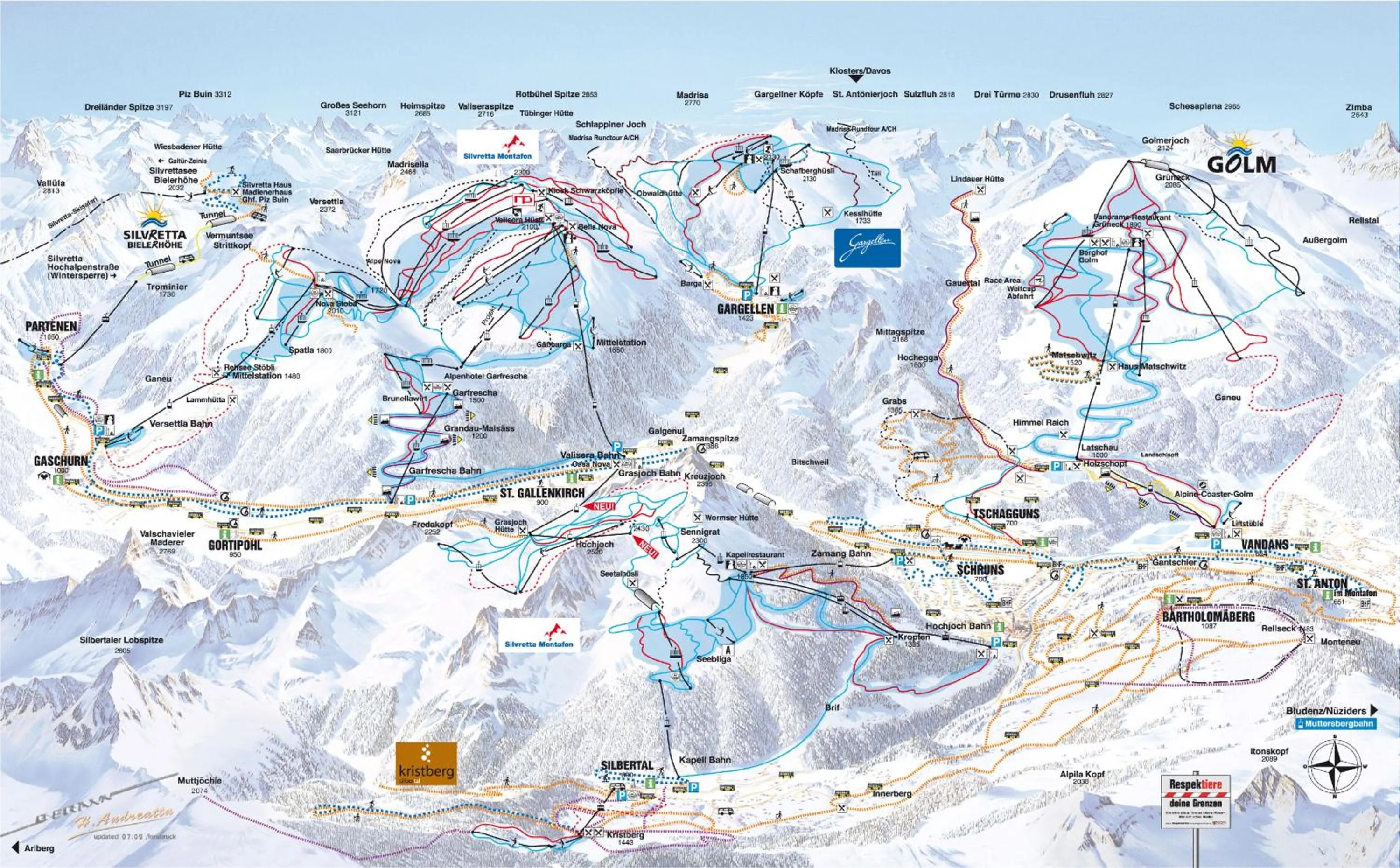 Skiing in Partenerhof