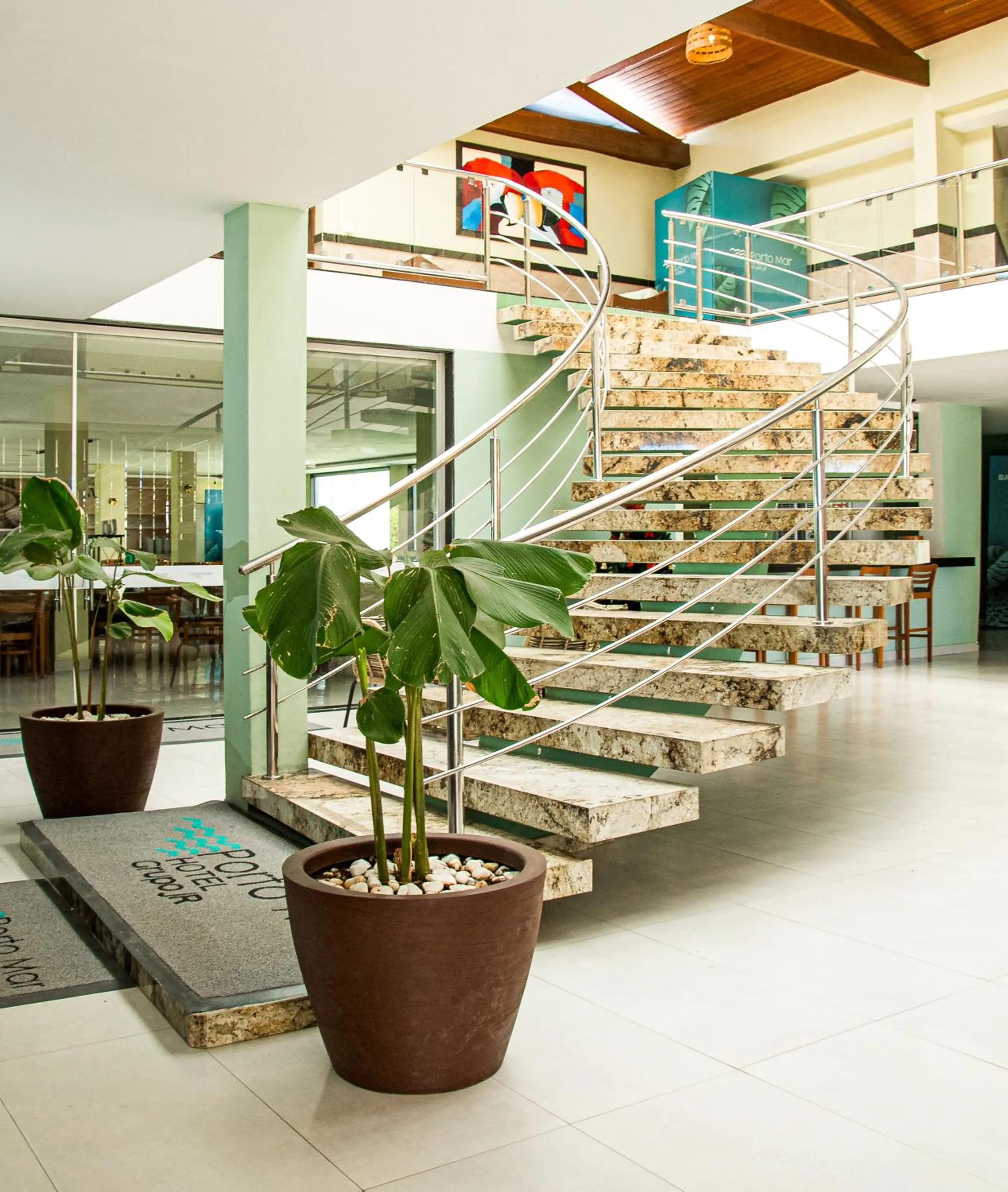 Lobby or reception in Porto Mar Hotel