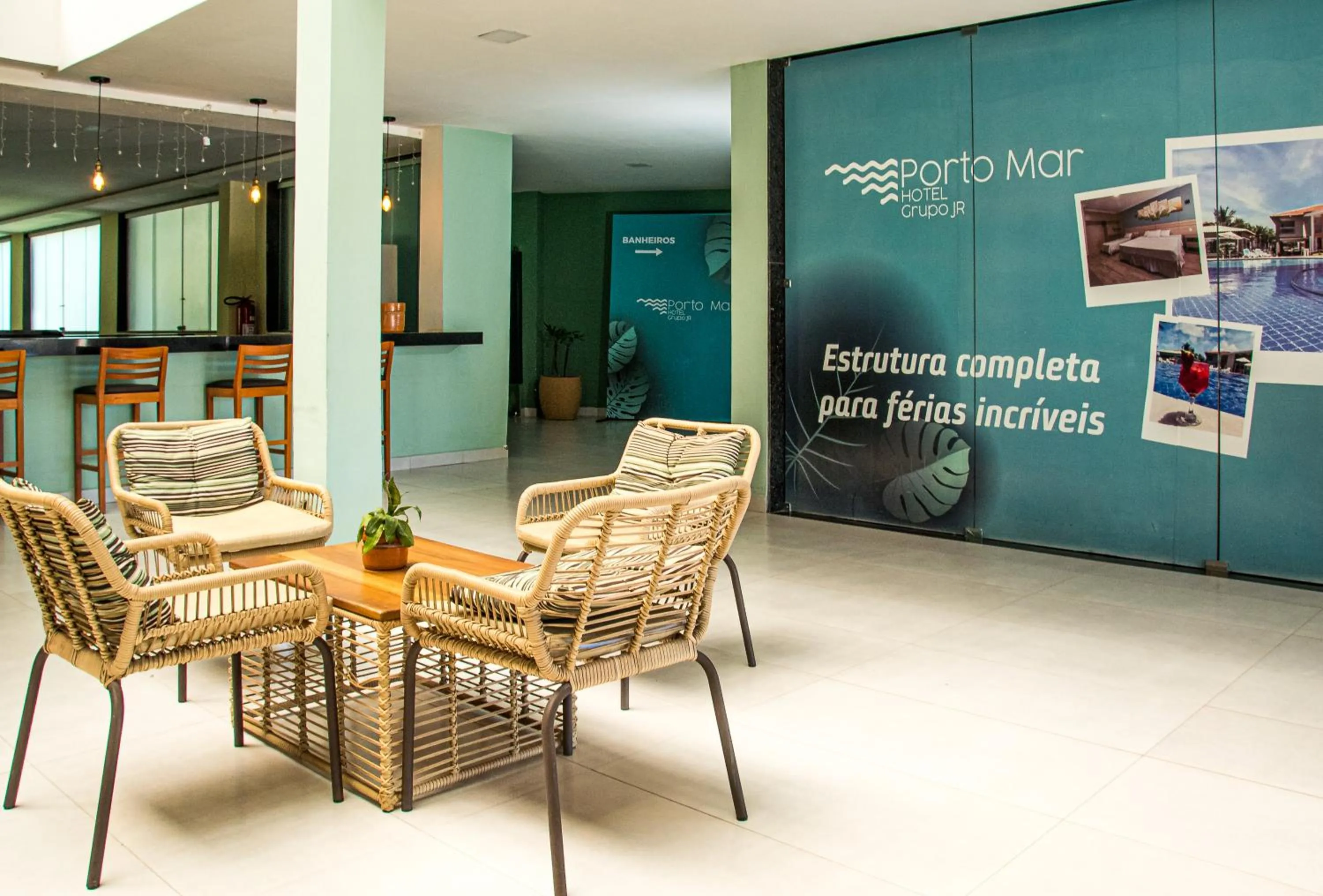 Lobby or reception in Porto Mar Hotel