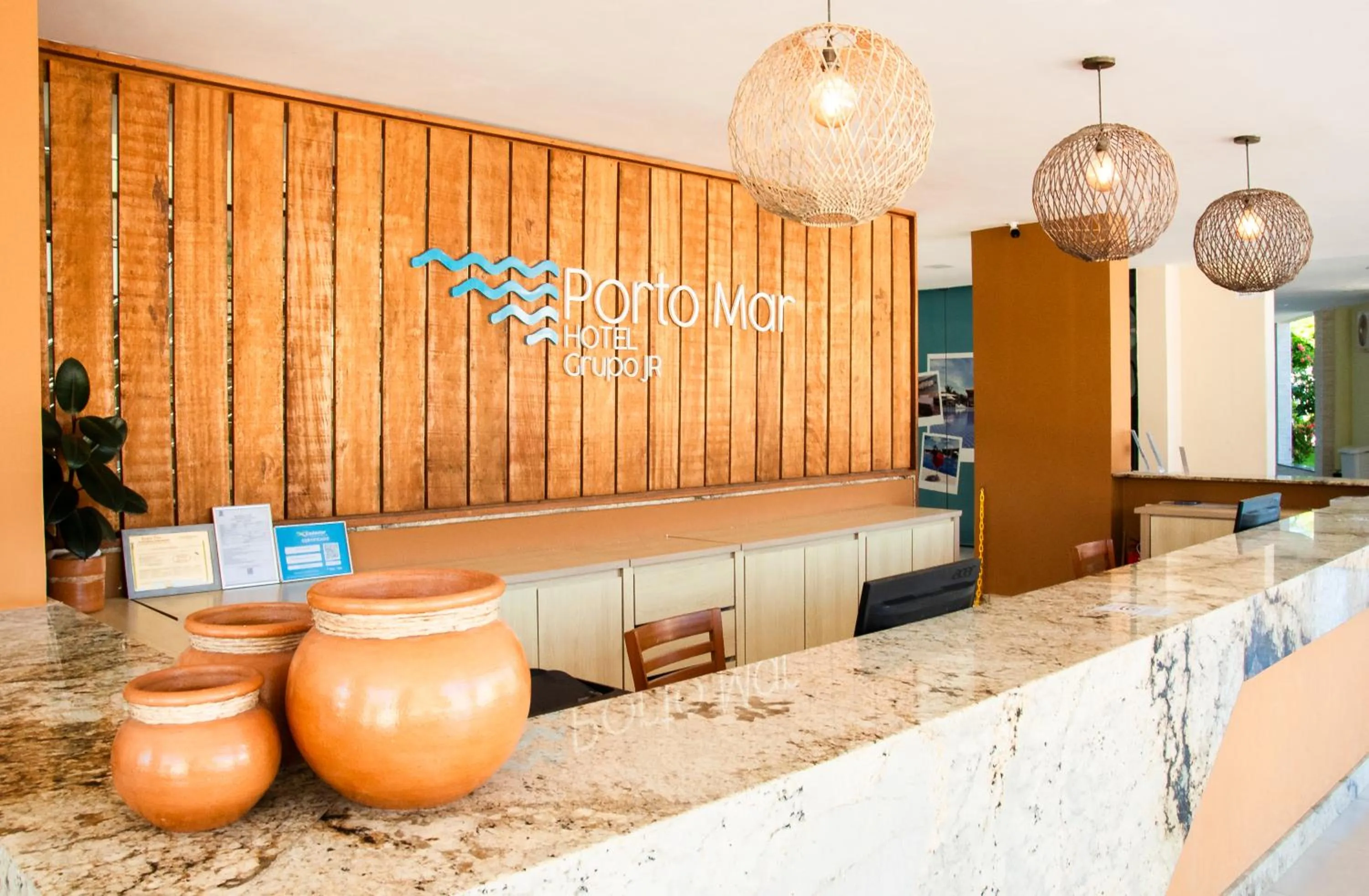 Lobby or reception in Porto Mar Hotel