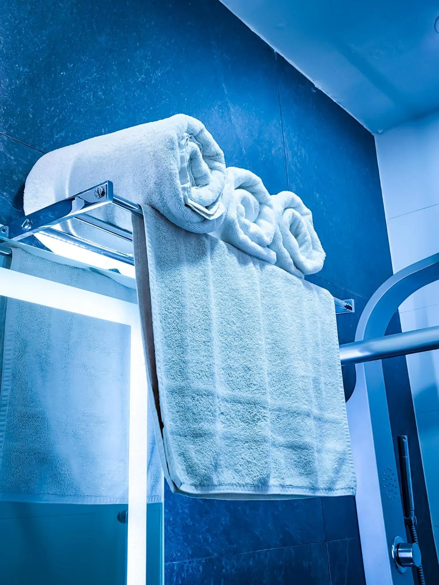 Shower, Bed in HOTEL AZUL AGAVE