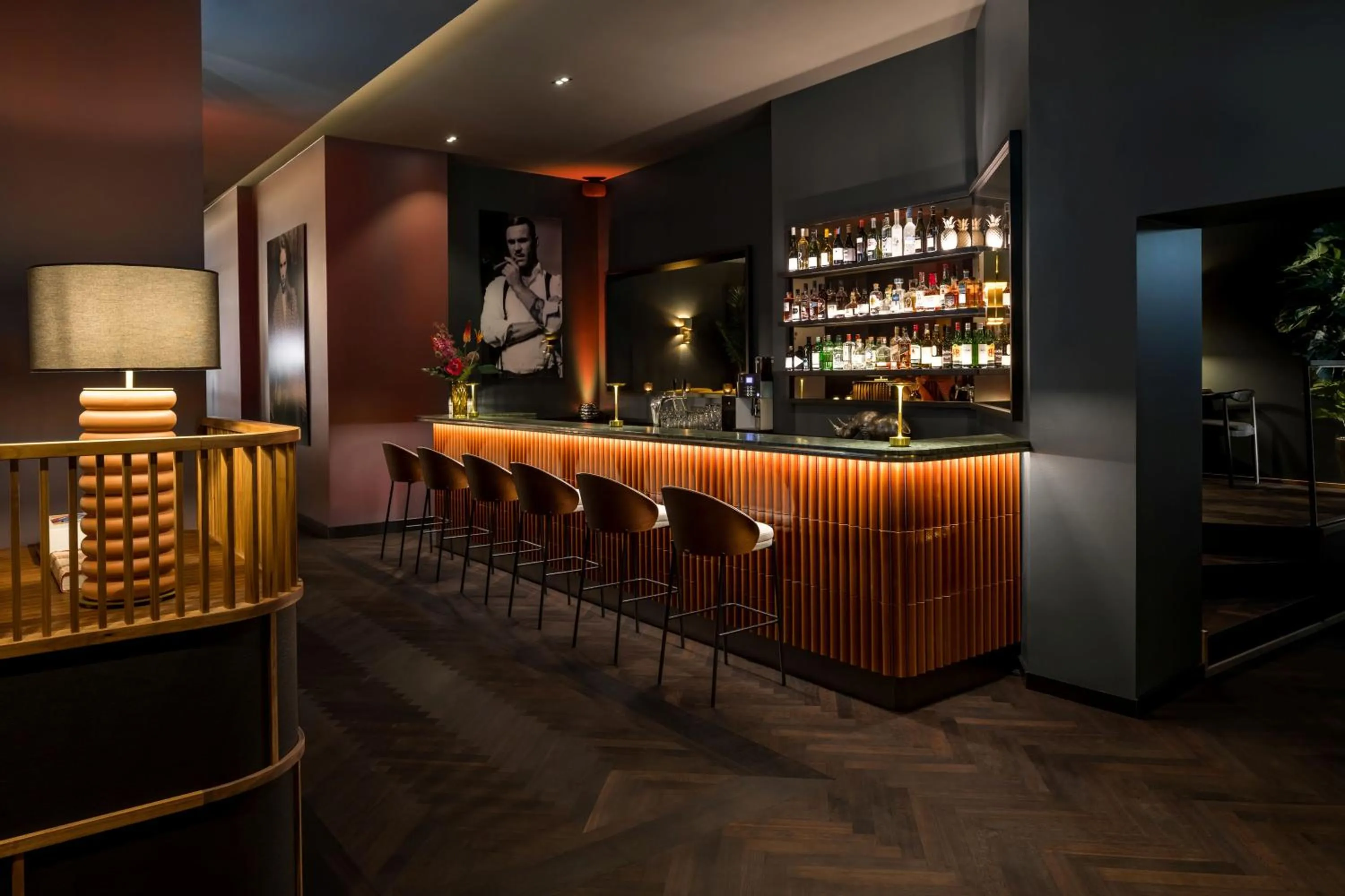 Lounge or bar in Hotel AMANO Düsseldorf