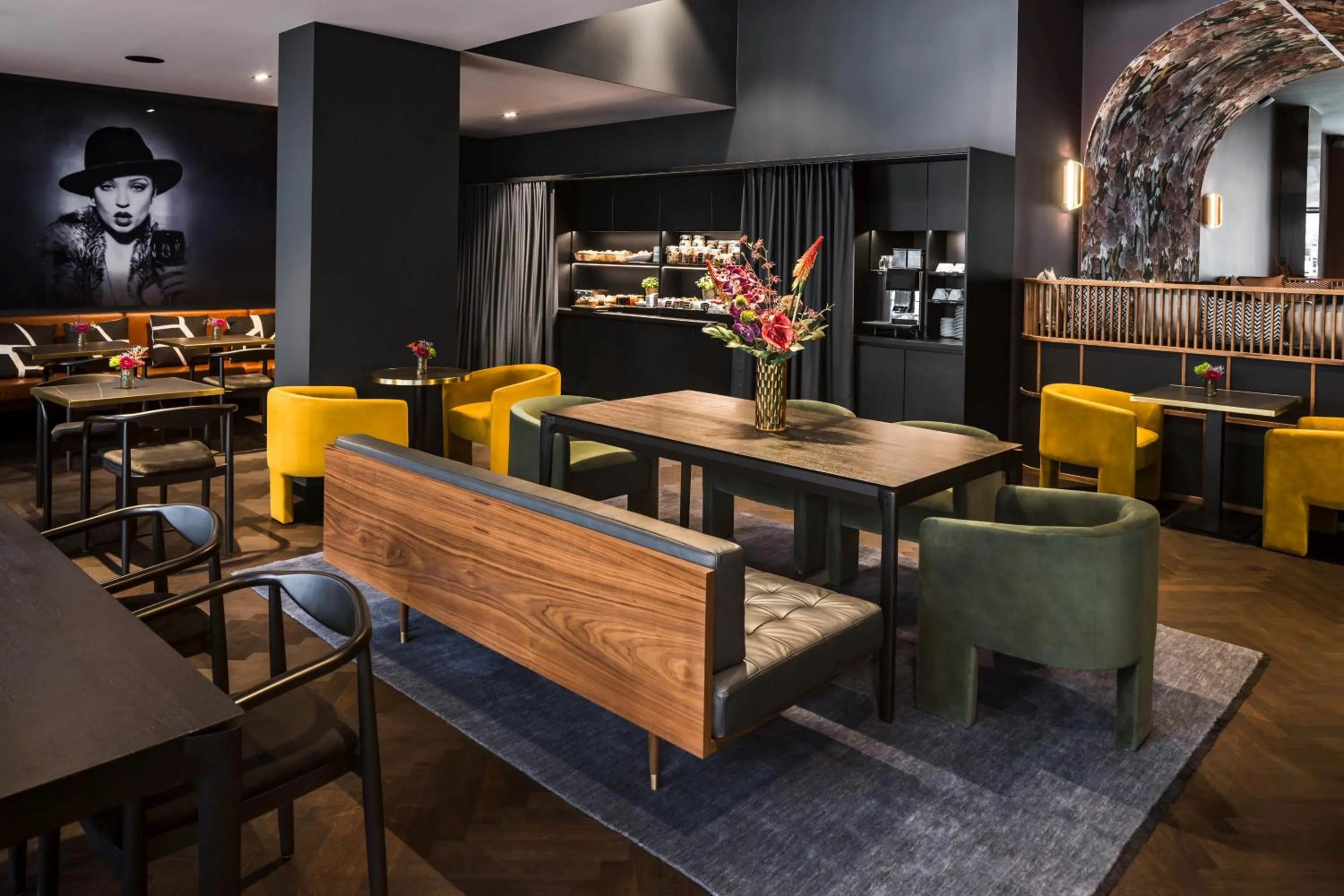 Seating area in Hotel AMANO Düsseldorf