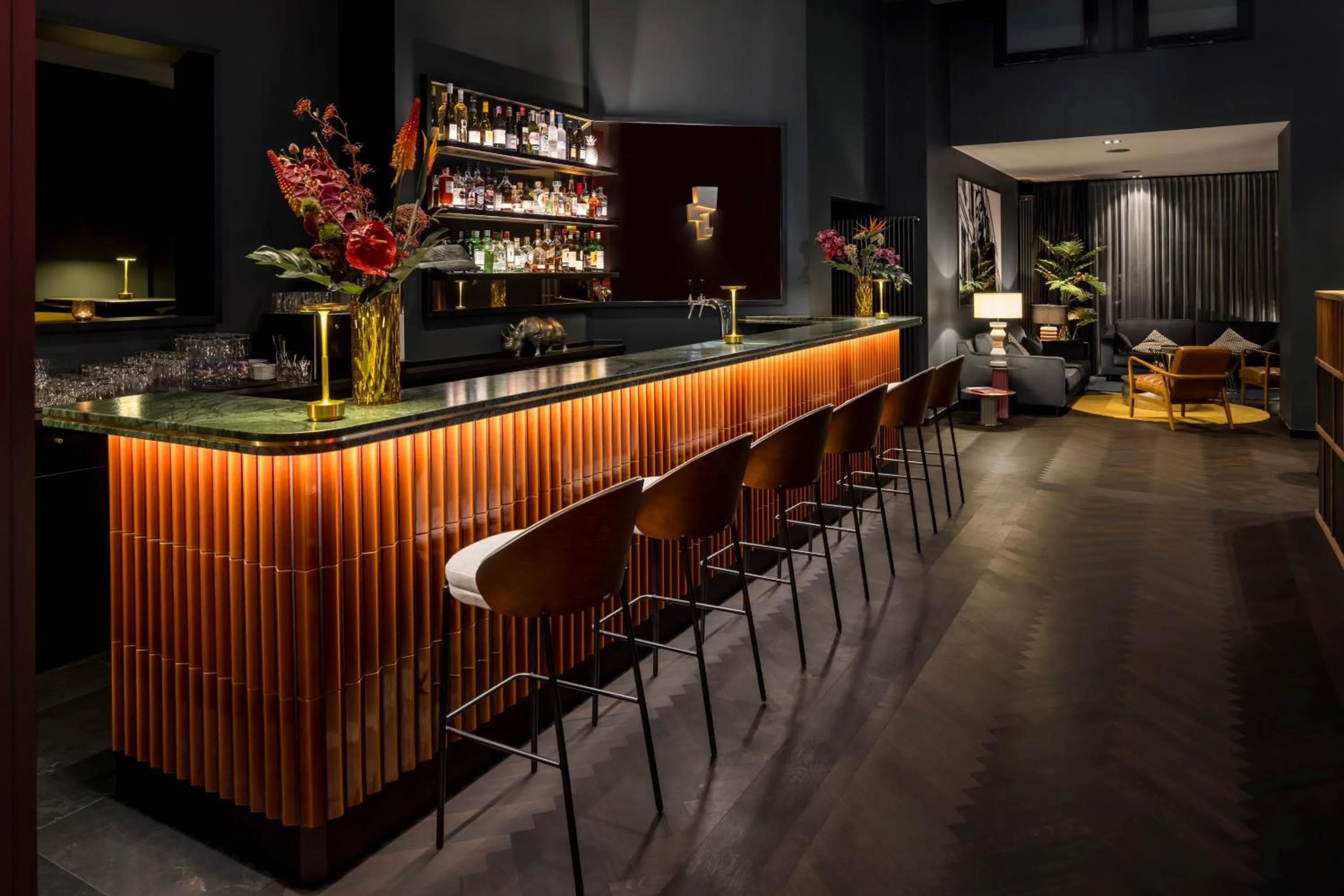 Lounge or bar in Hotel AMANO Düsseldorf