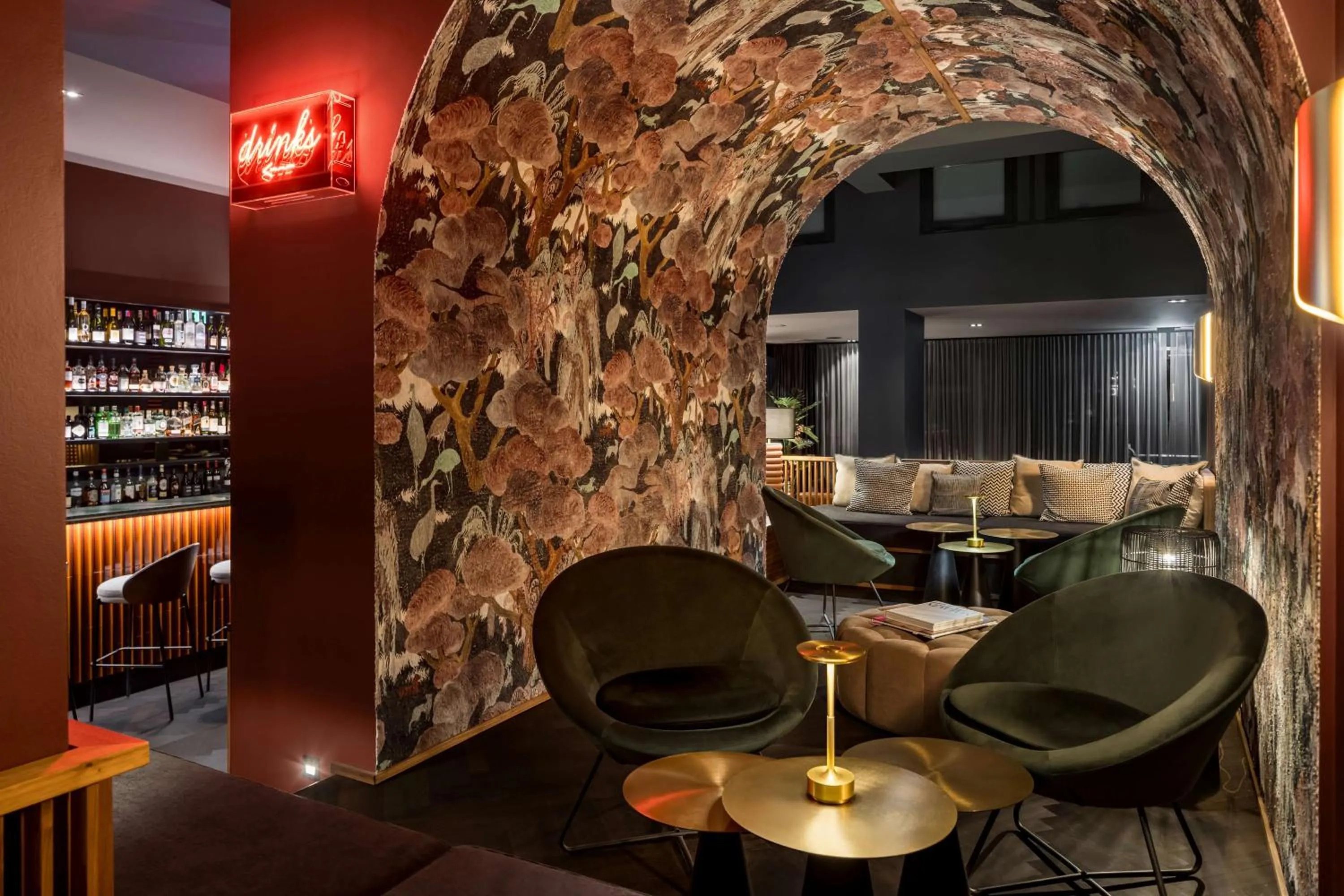 Lounge or bar in Hotel AMANO Düsseldorf