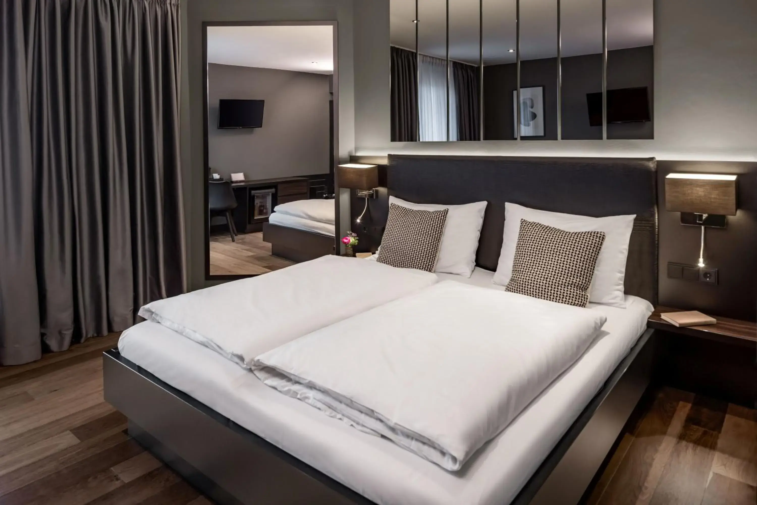 Bed in Hotel AMANO Düsseldorf Bed in Hotel AMANO Düsseldorf