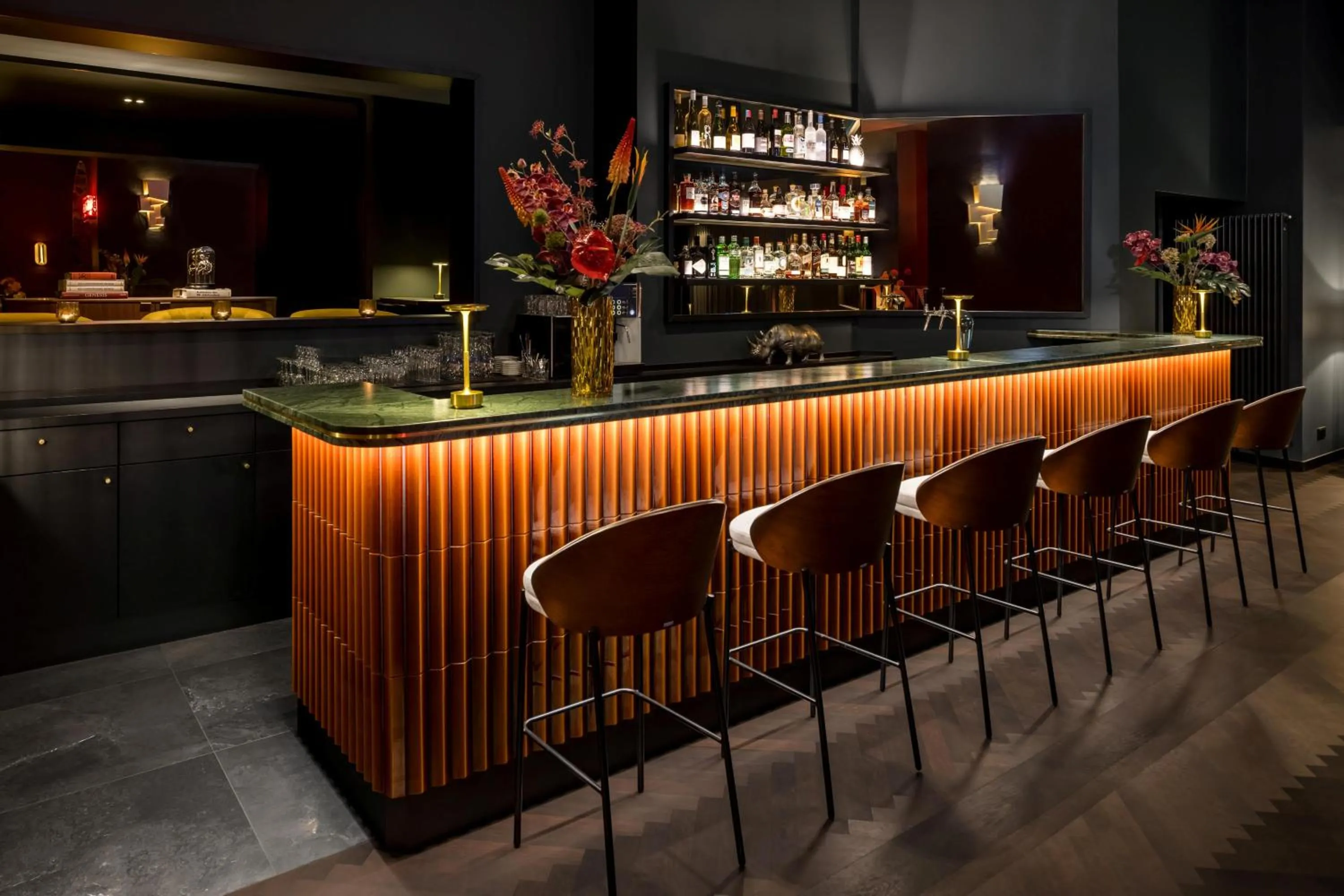 Lounge or bar in Hotel AMANO Düsseldorf