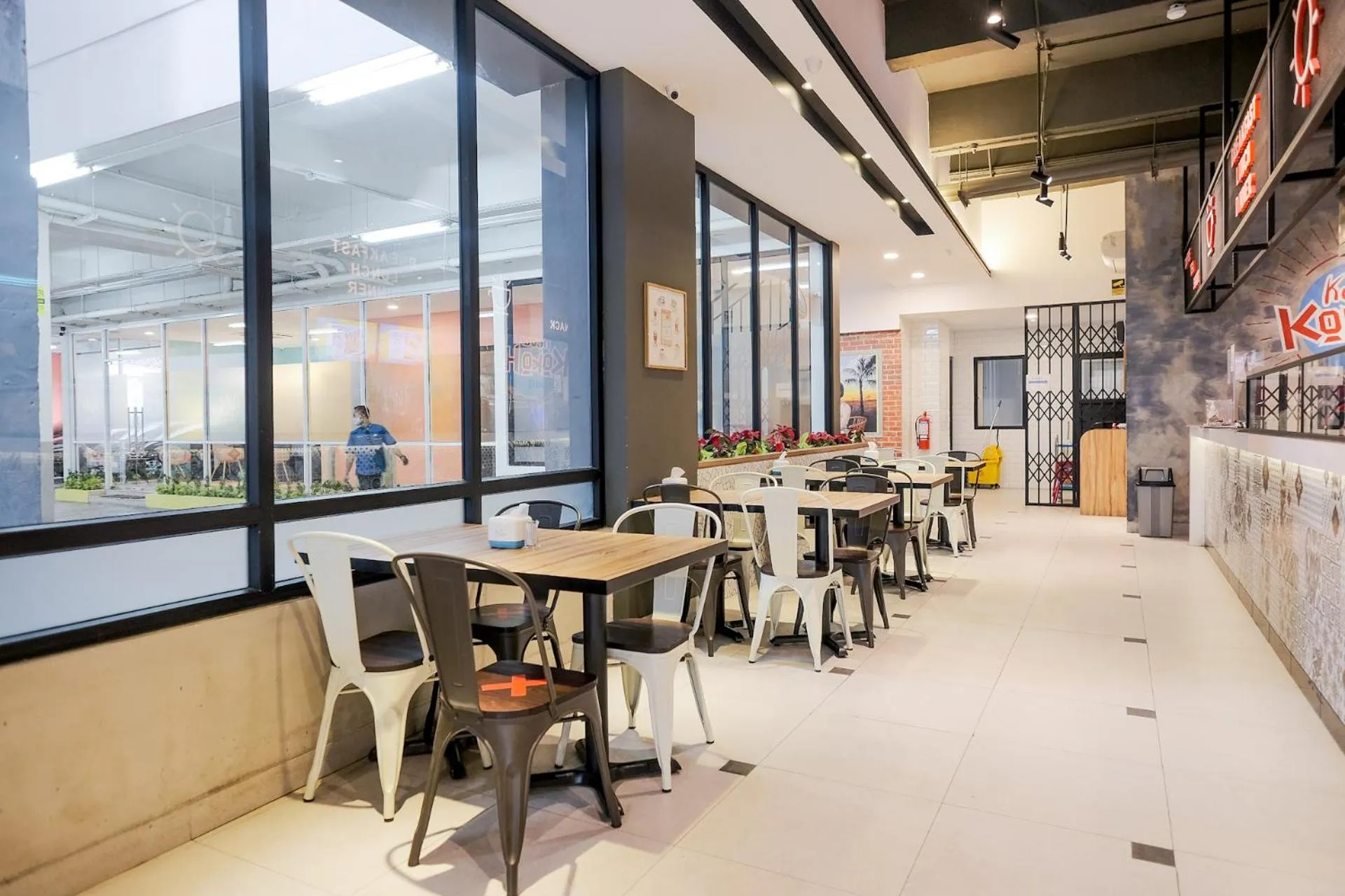 Asian breakfast in Sans Hotel Puri Indah Jakarta