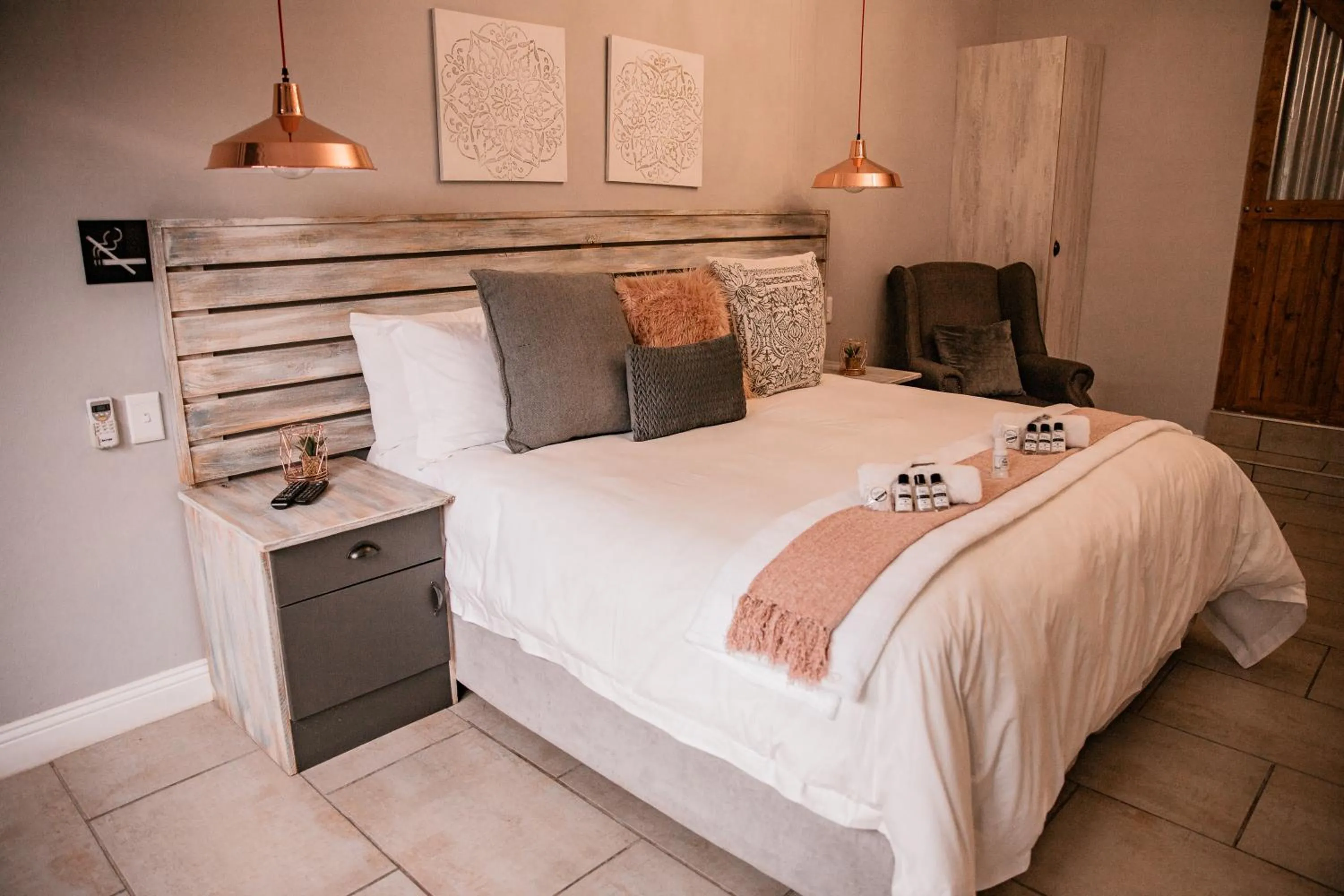 Bed in The Perfect Corner Guesthouse