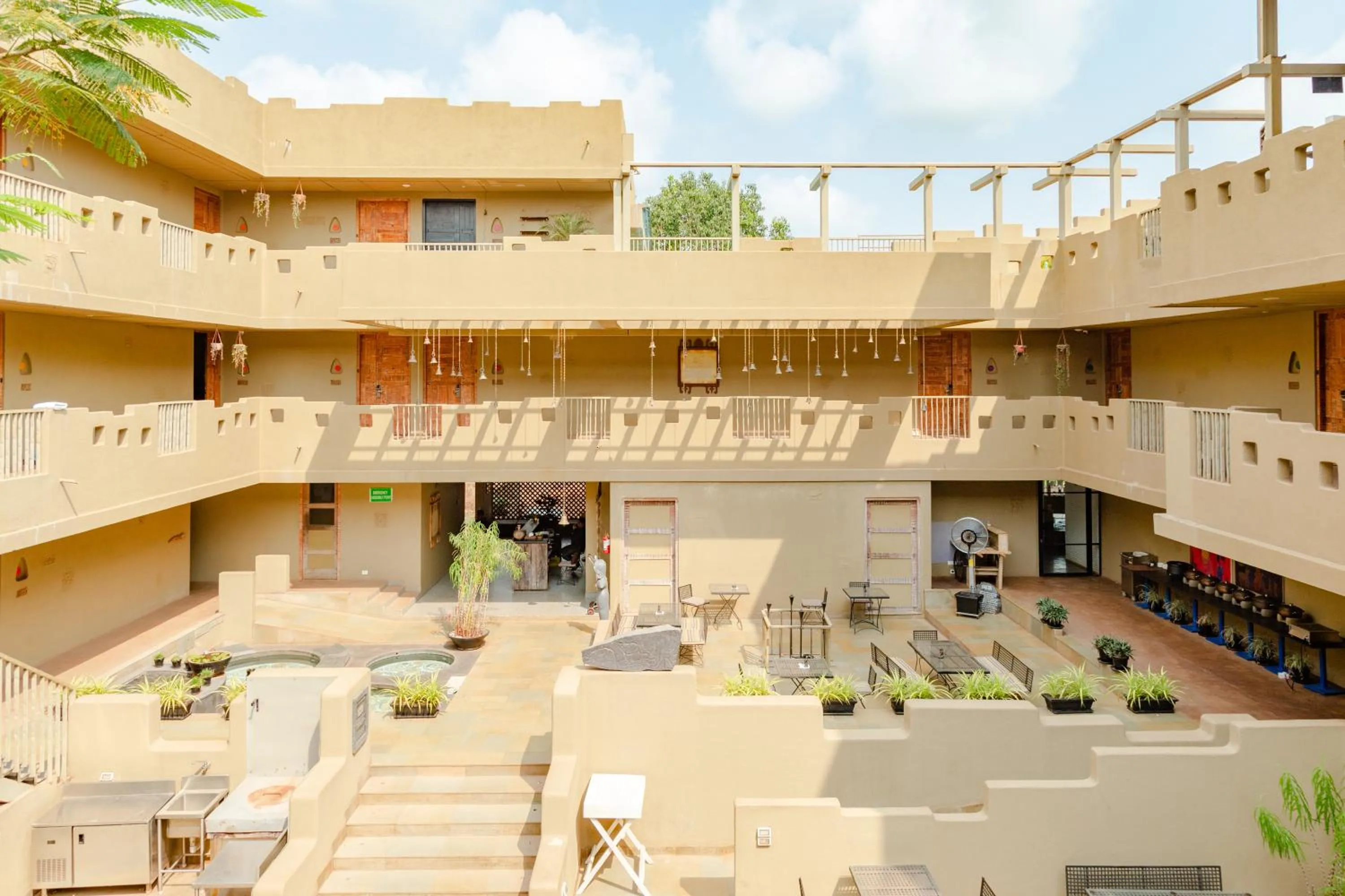 Inner courtyard view in 3102bce - A Vedic Resort