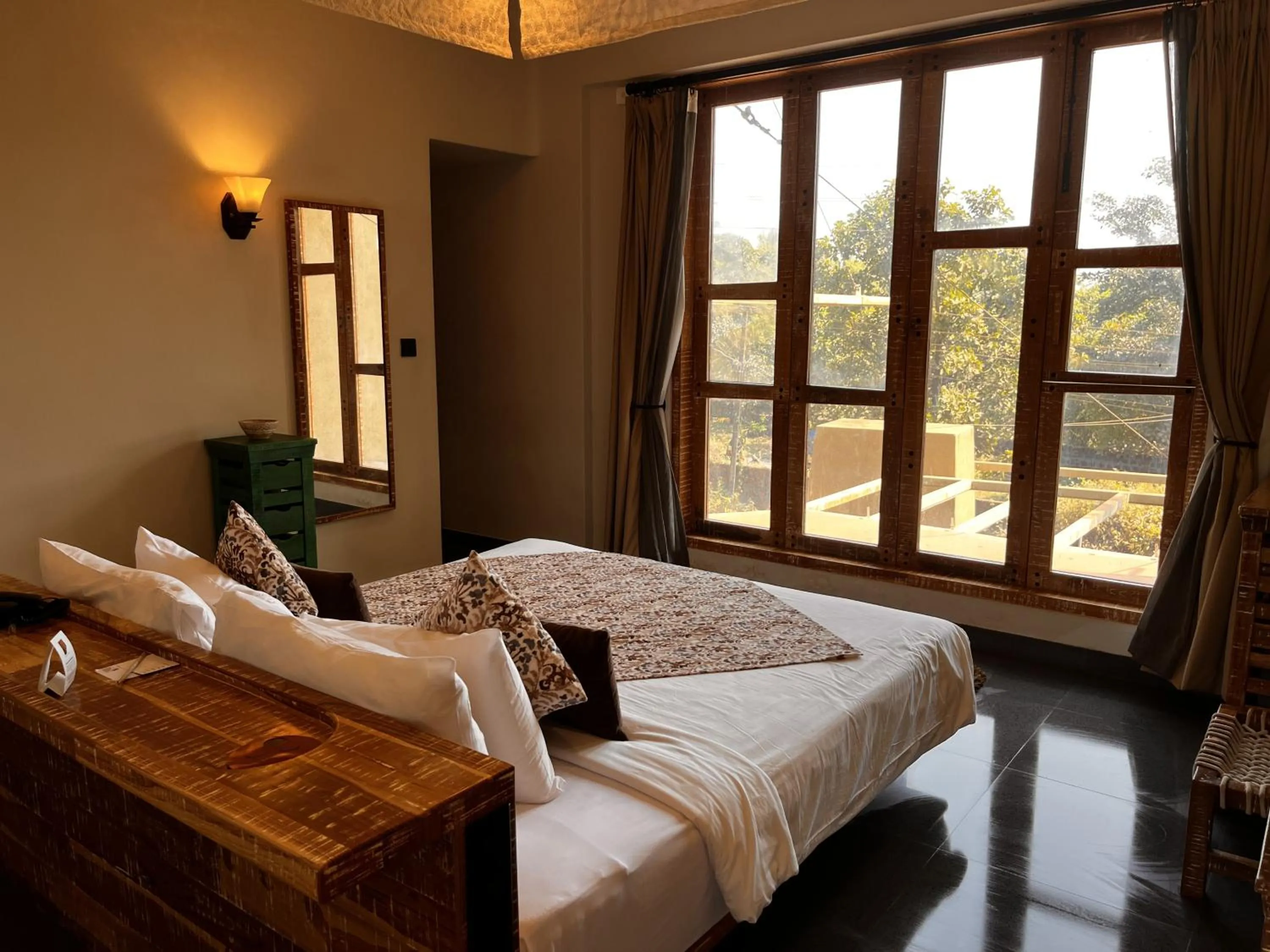 Photo of the whole room, Bed in 3102bce - A Vedic Resort