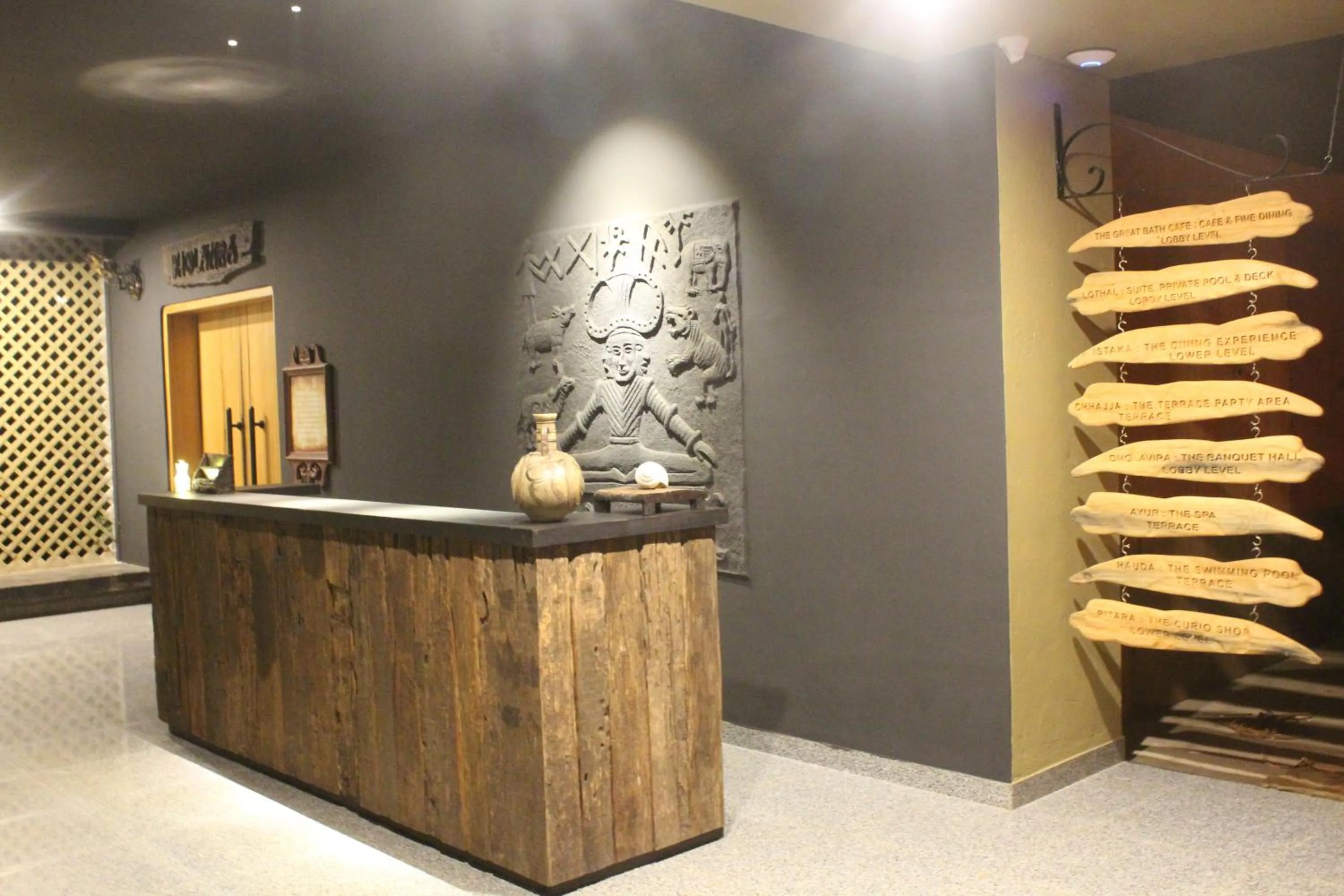 Lobby or reception in 3102bce - A Vedic Resort