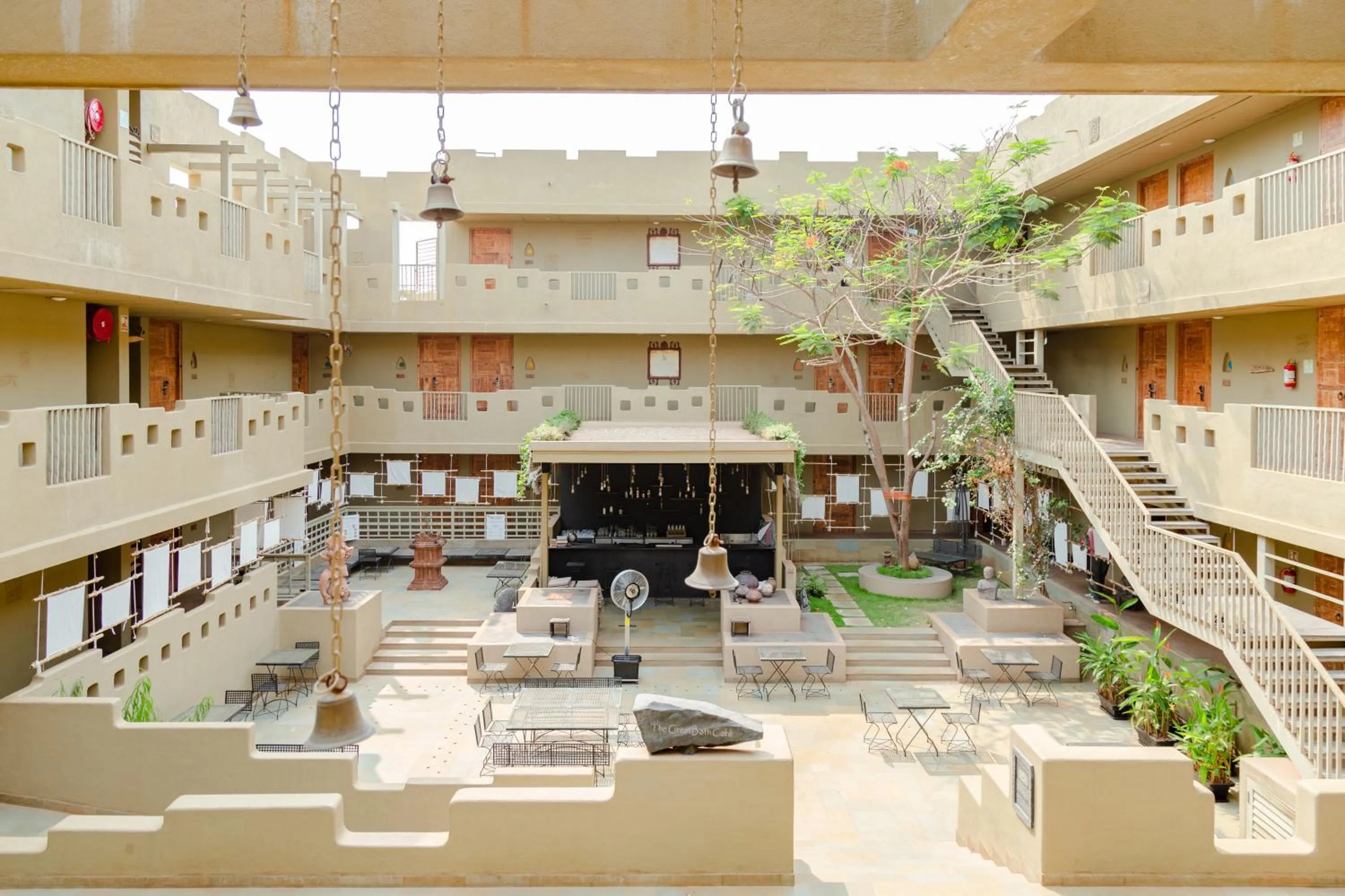 Inner courtyard view in 3102bce - A Vedic Resort