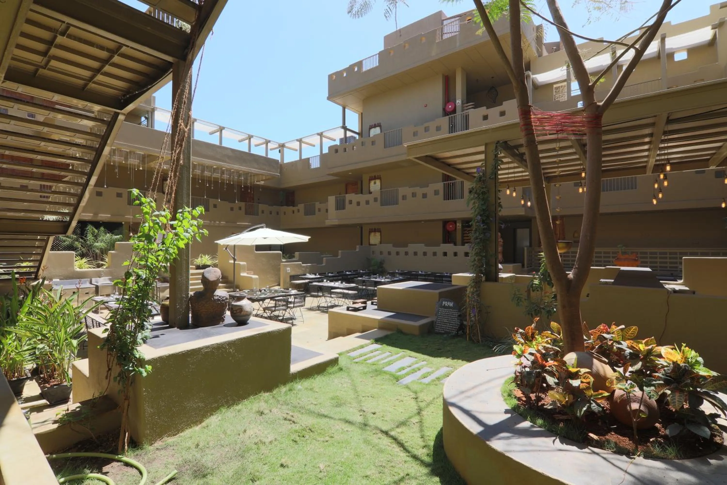 Inner courtyard view in 3102bce - A Vedic Resort