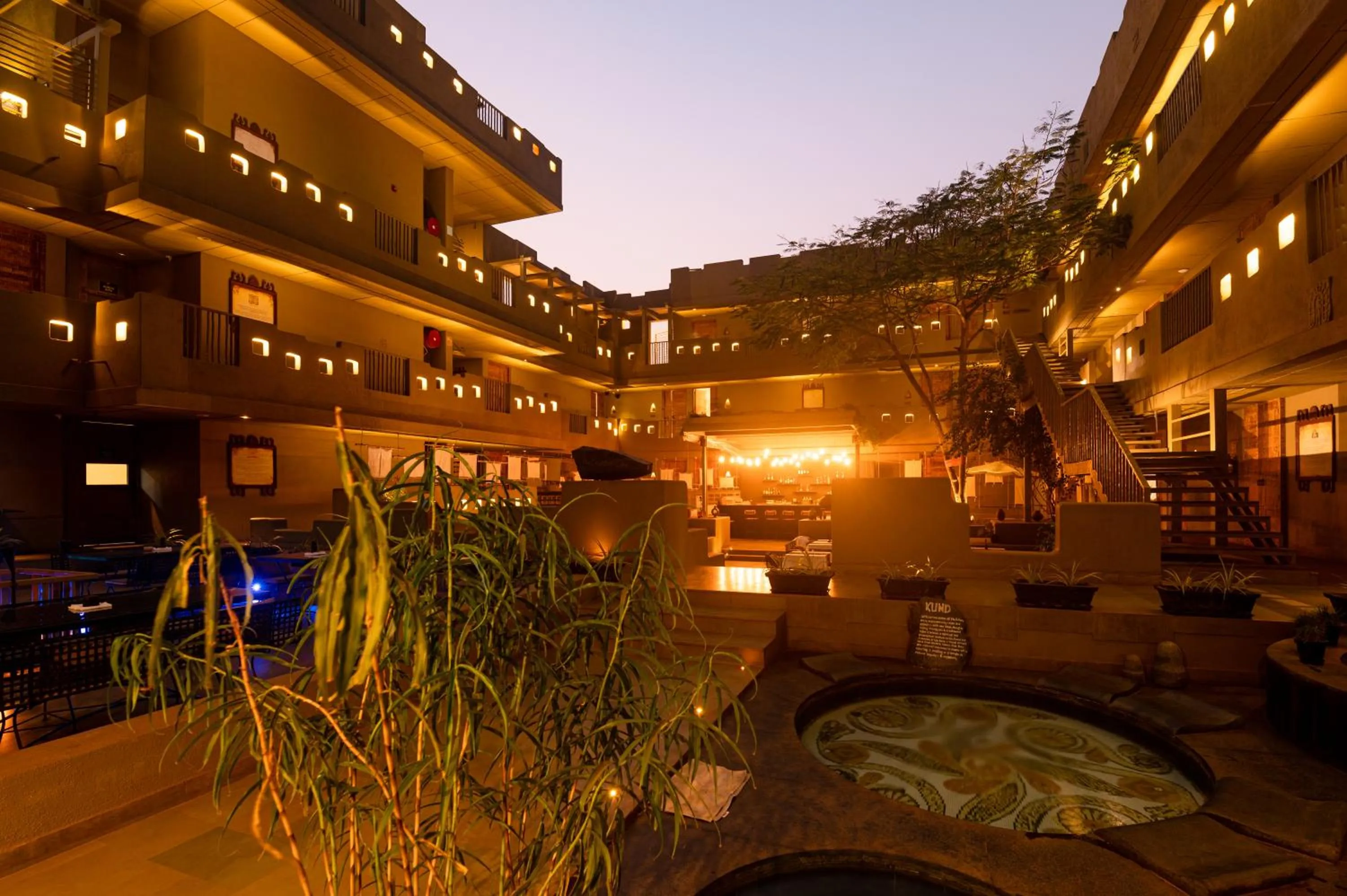 Inner courtyard view in 3102bce - A Vedic Resort