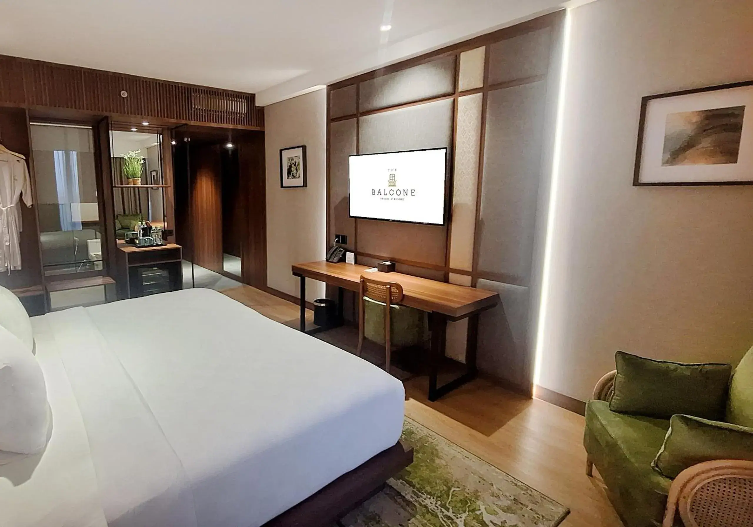 Bed in The Balcone Suites & Resort Bed in The Balcone Suites & Resort